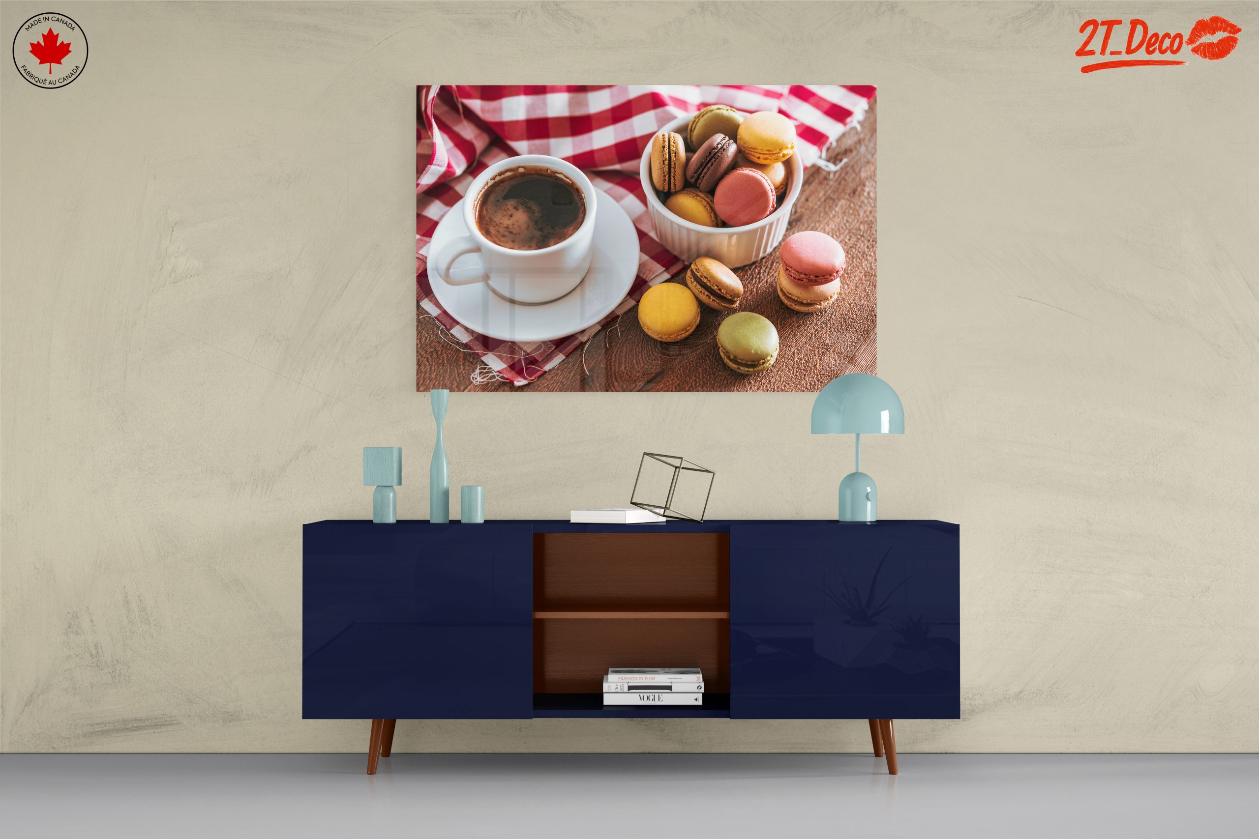 Coffee and Macarons Still Life Art - Image 8