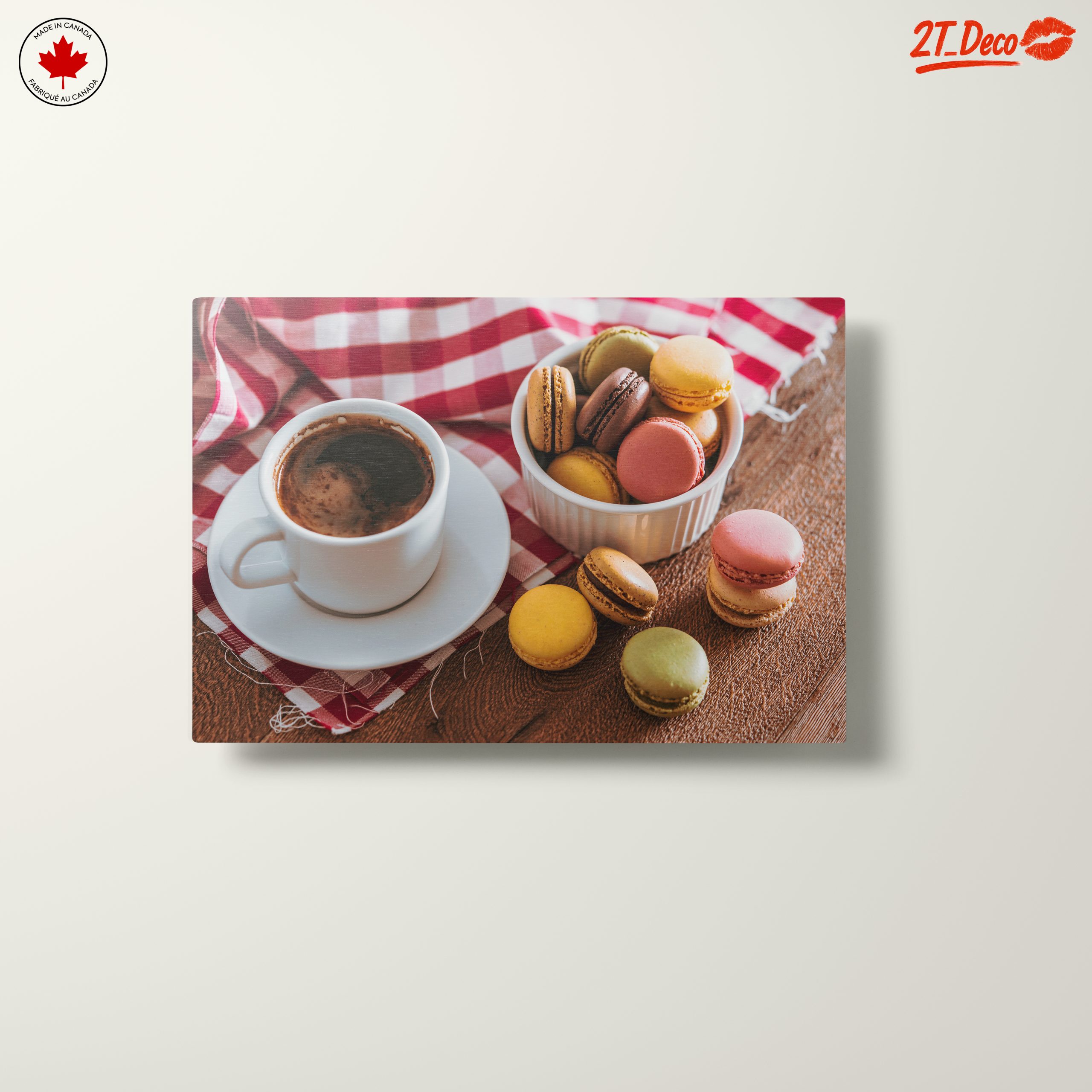 Coffee and Macarons Still Life Art - Image 10
