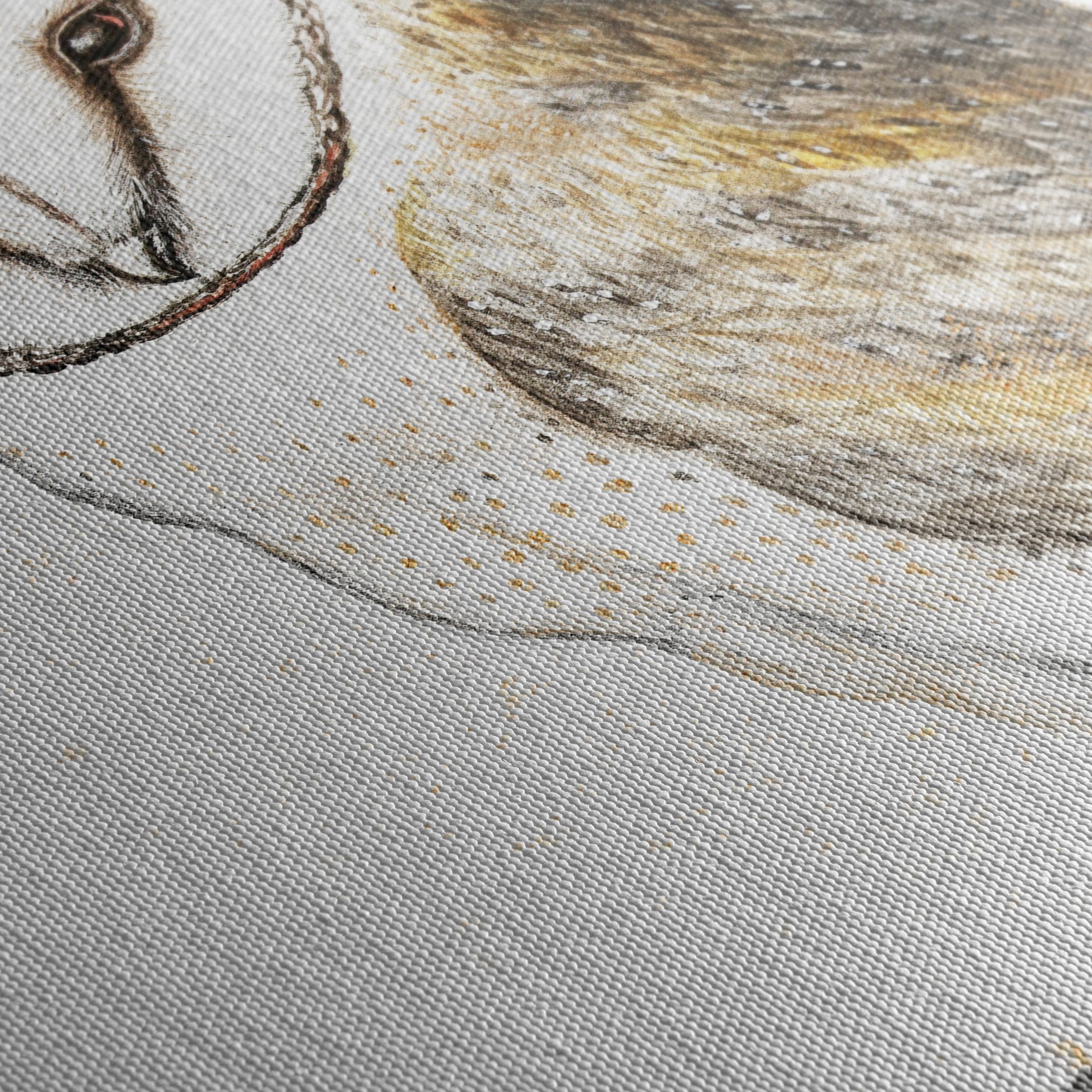Illustration of a Barn Owl Perched - Image 5