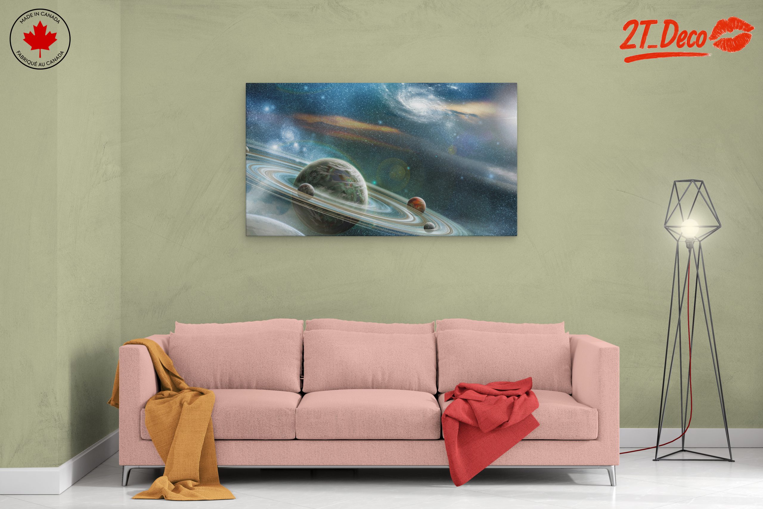 Cosmic Planets and Galaxies Artwork - Image 2