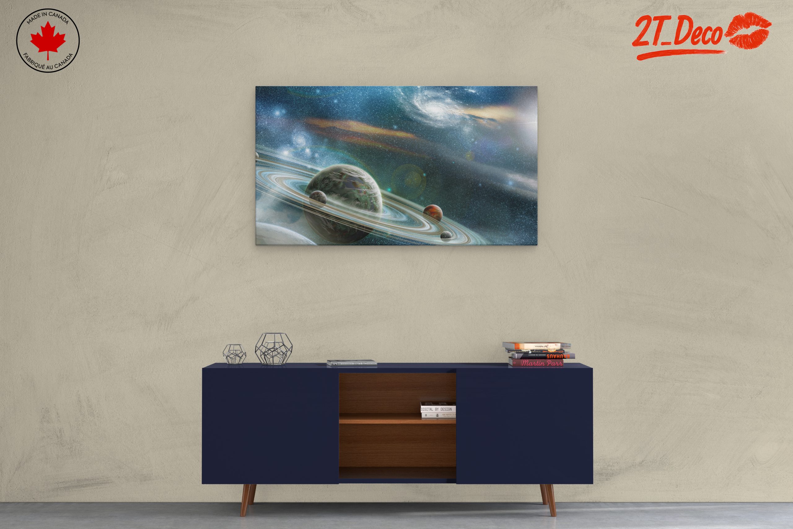 Cosmic Planets and Galaxies Artwork - Image 3