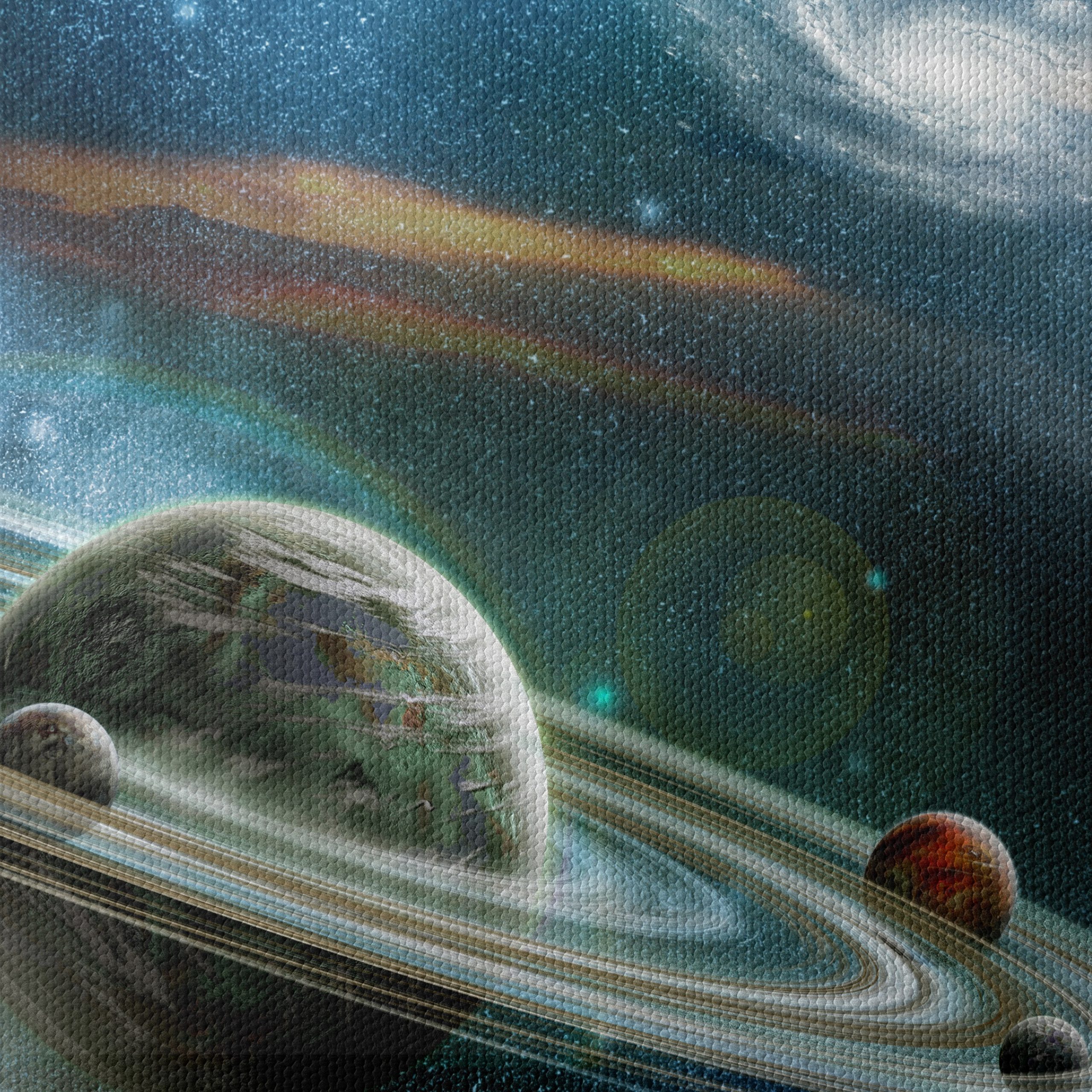 Cosmic Planets and Galaxies Artwork - Image 4