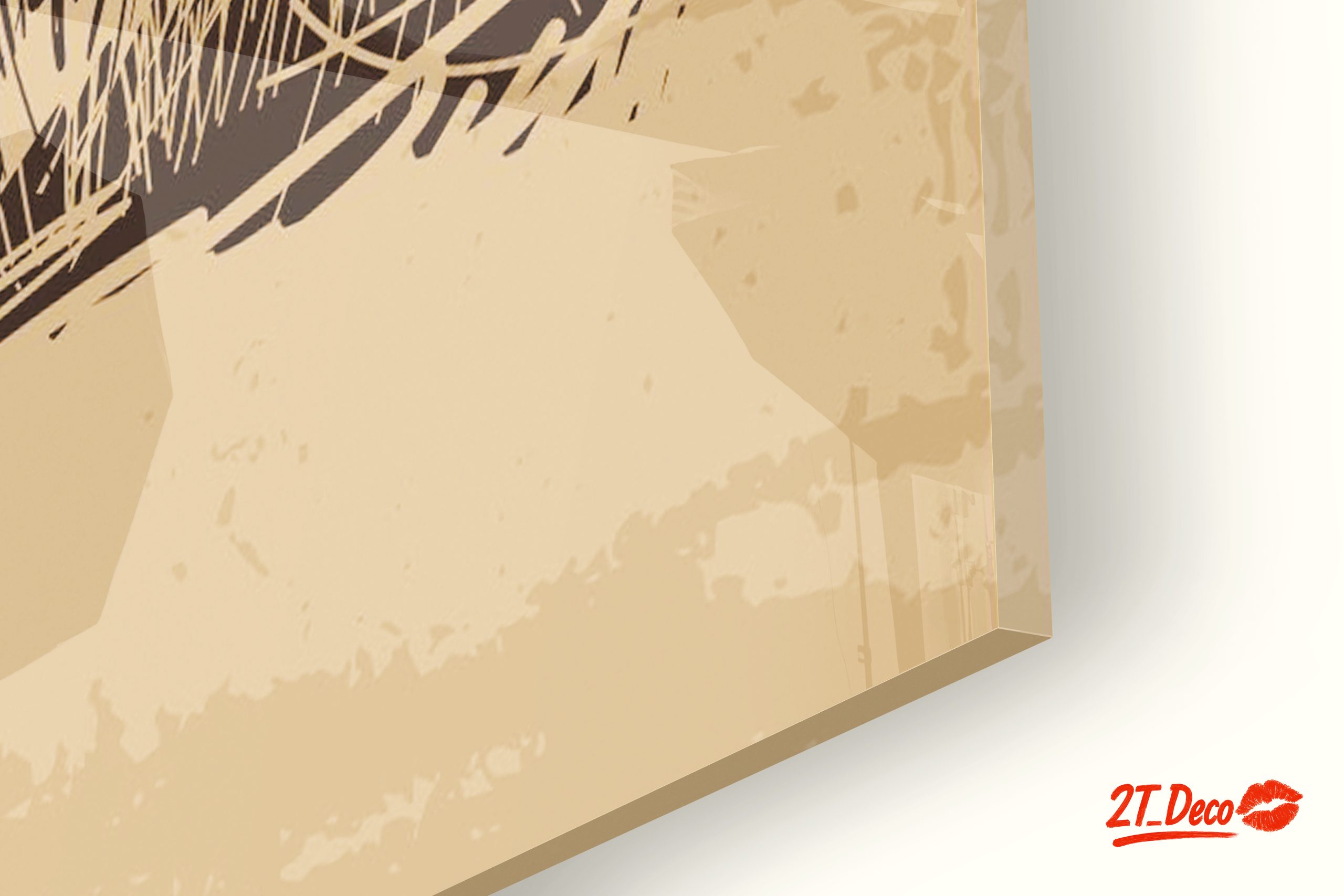 Artistic Lion Illustration in Neutral Tones - Image 9