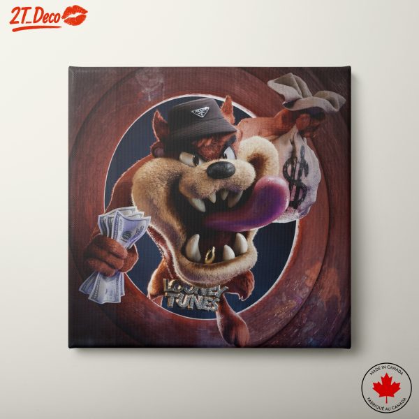 Tasmanian Devil Art with Money
