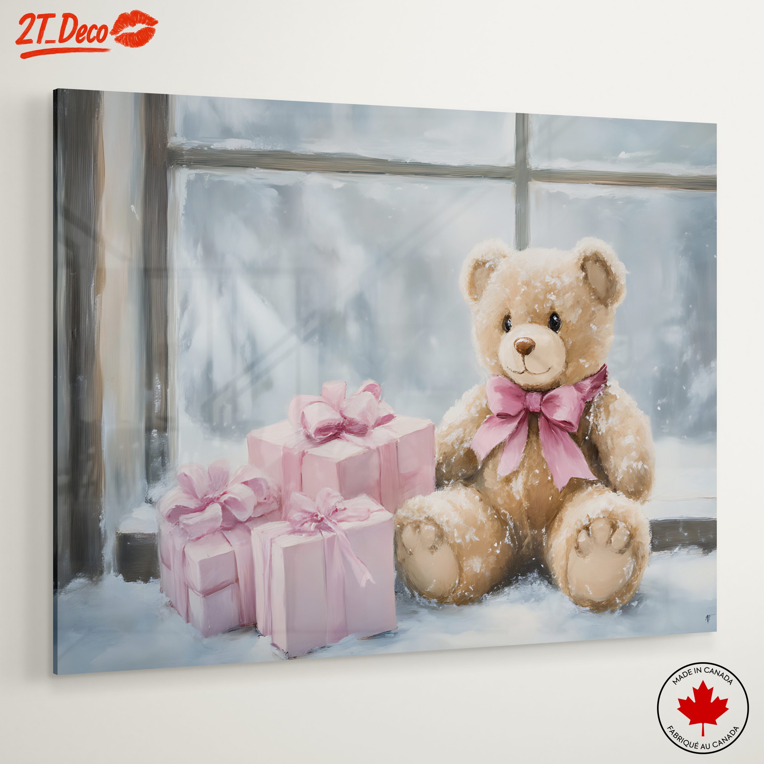 Teddy Bear With Presents in Winter - Image 6