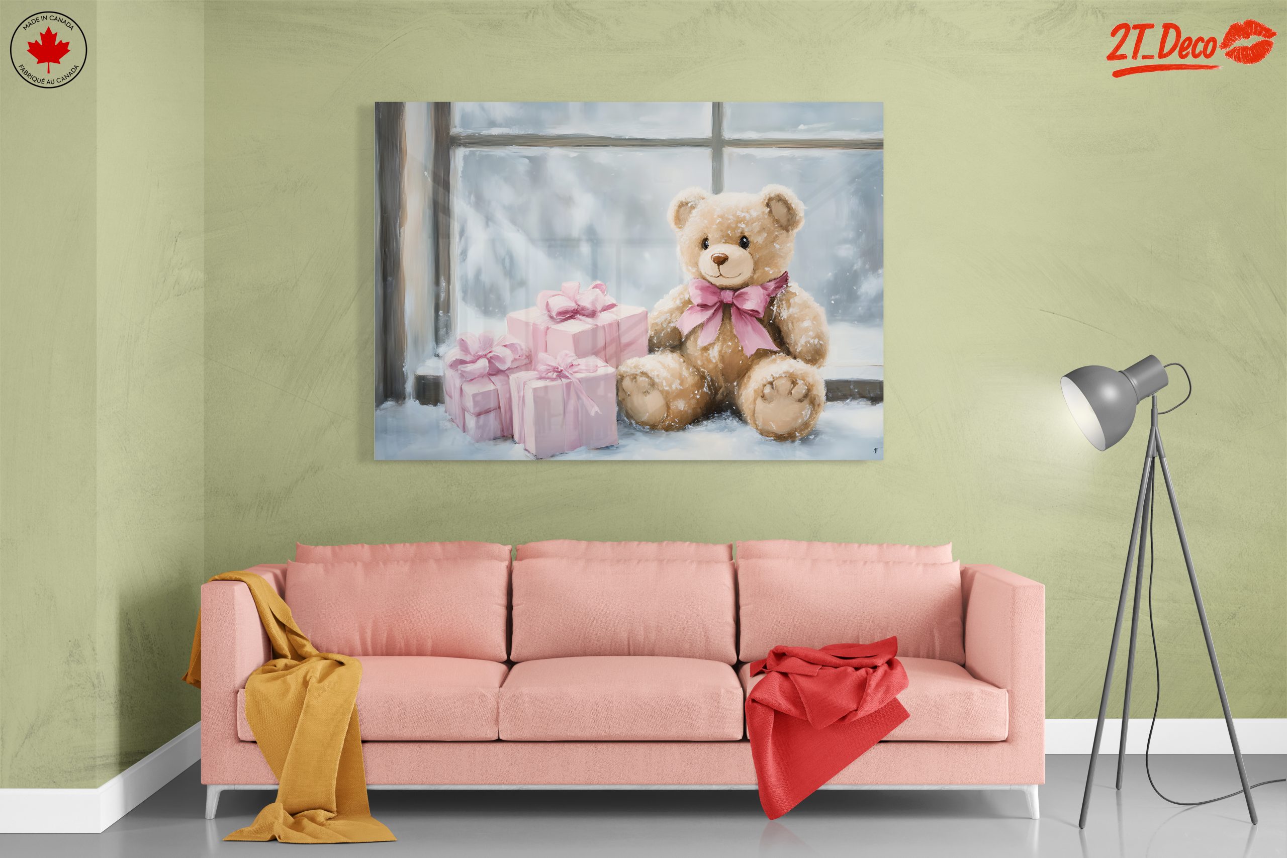 Teddy Bear With Presents in Winter - Image 7