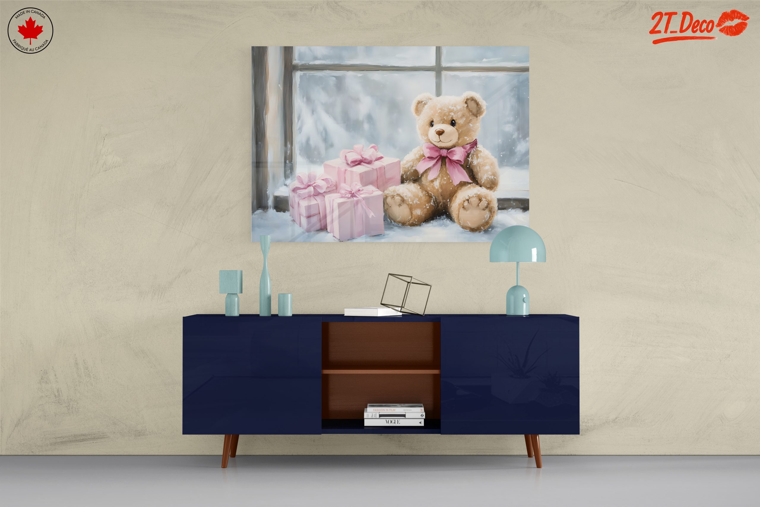 Teddy Bear With Presents in Winter - Image 8