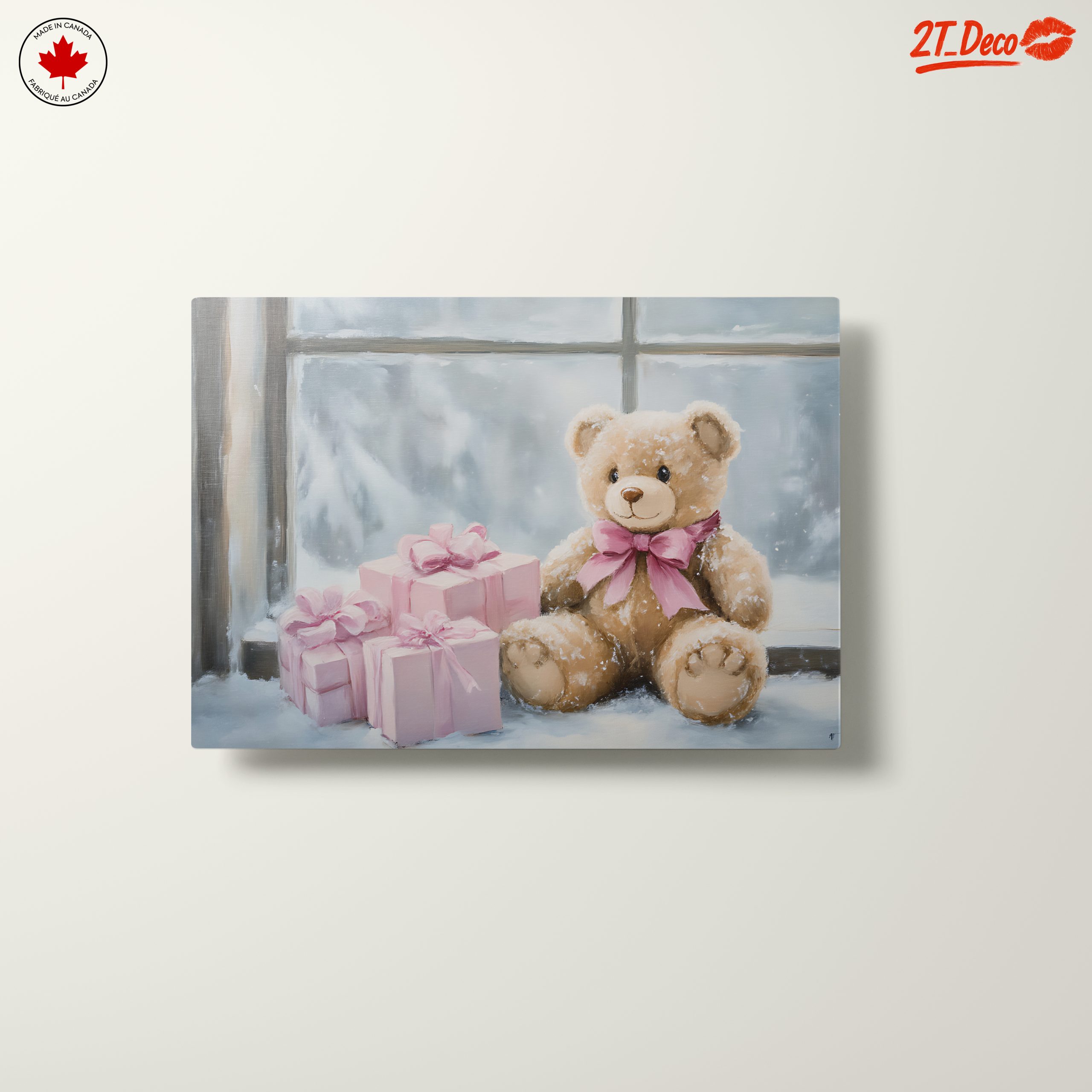 Teddy Bear With Presents in Winter - Image 10