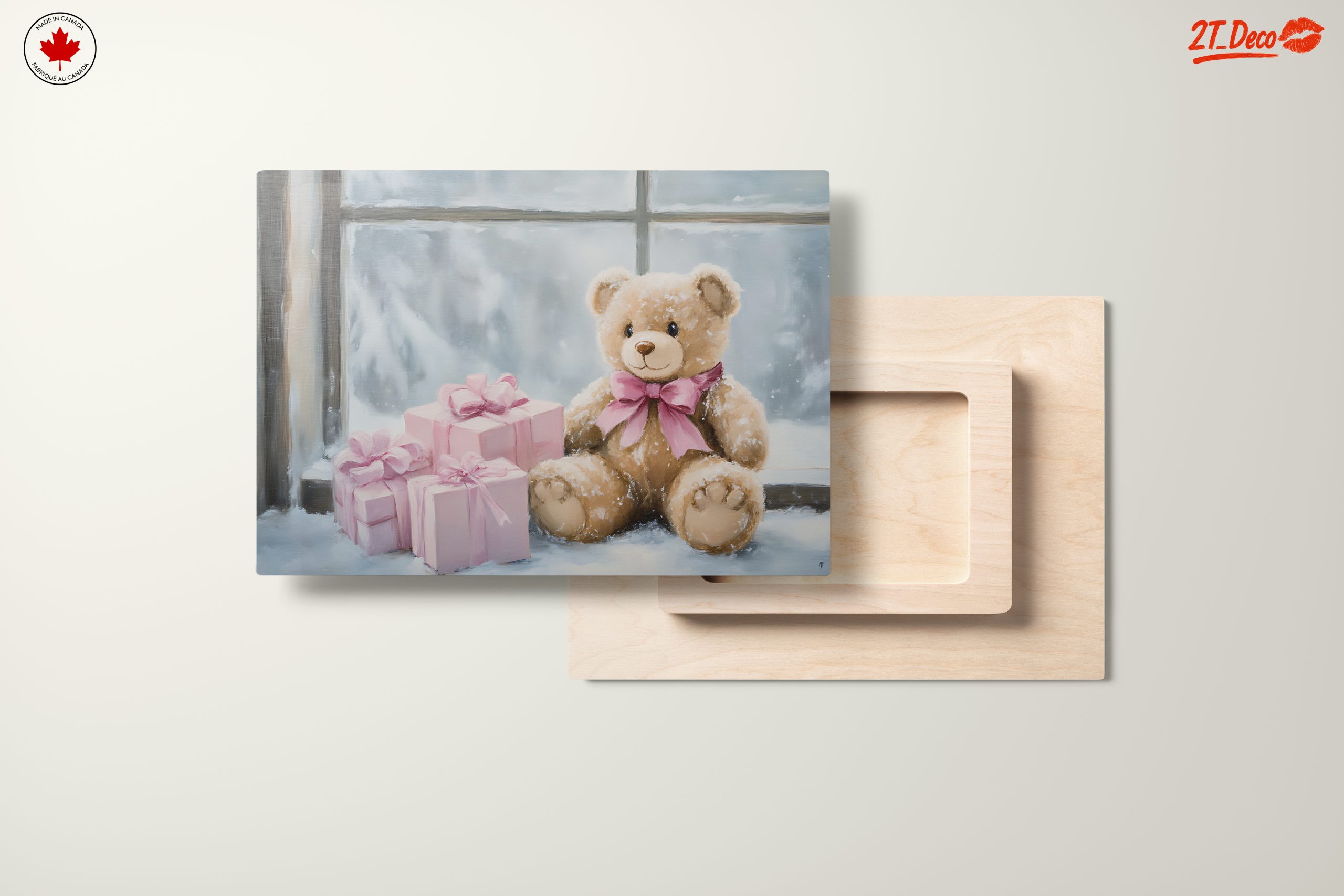 Teddy Bear With Presents in Winter - Image 11