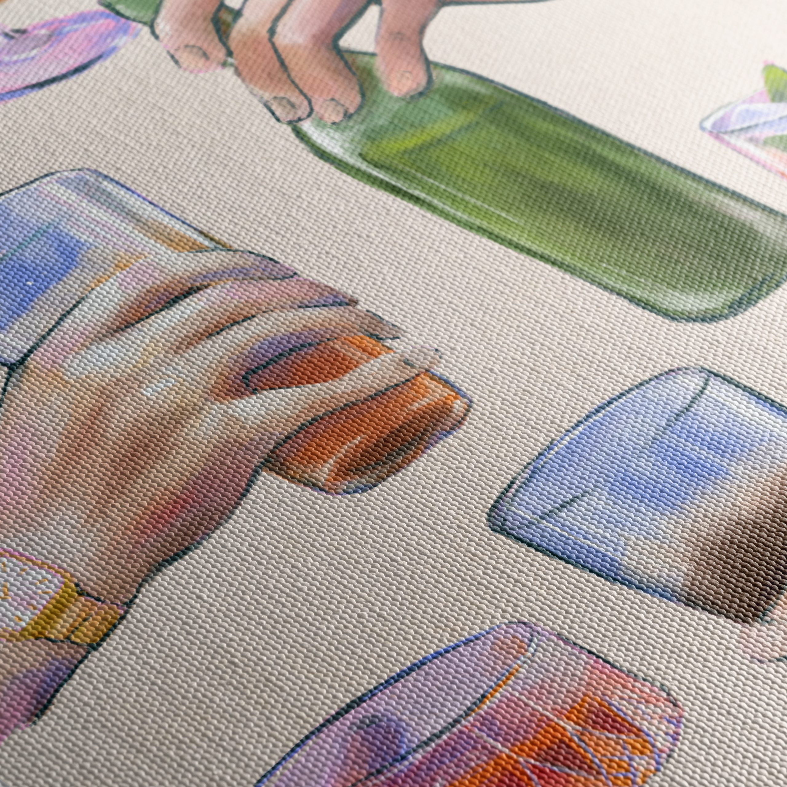 Celebratory Cocktail Hands Art - Image 5