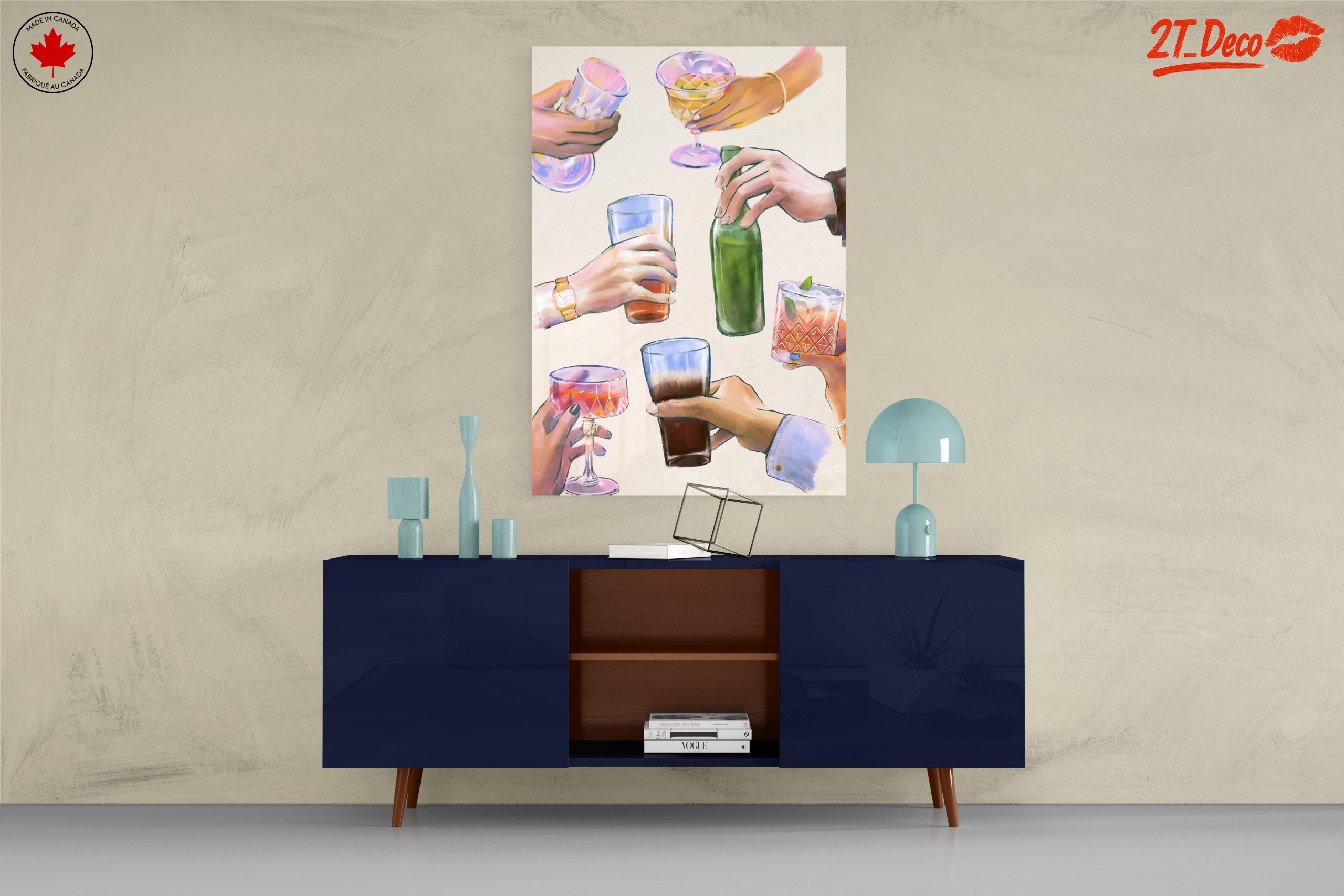 Celebratory Cocktail Hands Art - Image 8