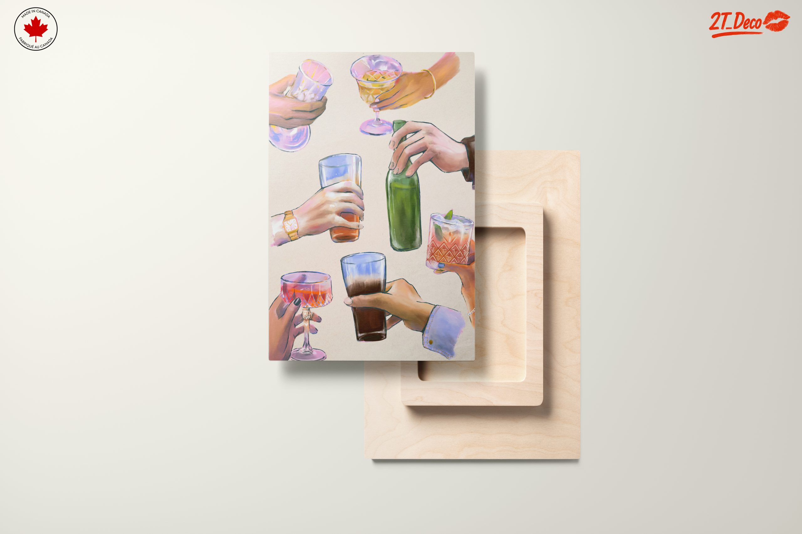 Celebratory Cocktail Hands Art - Image 11