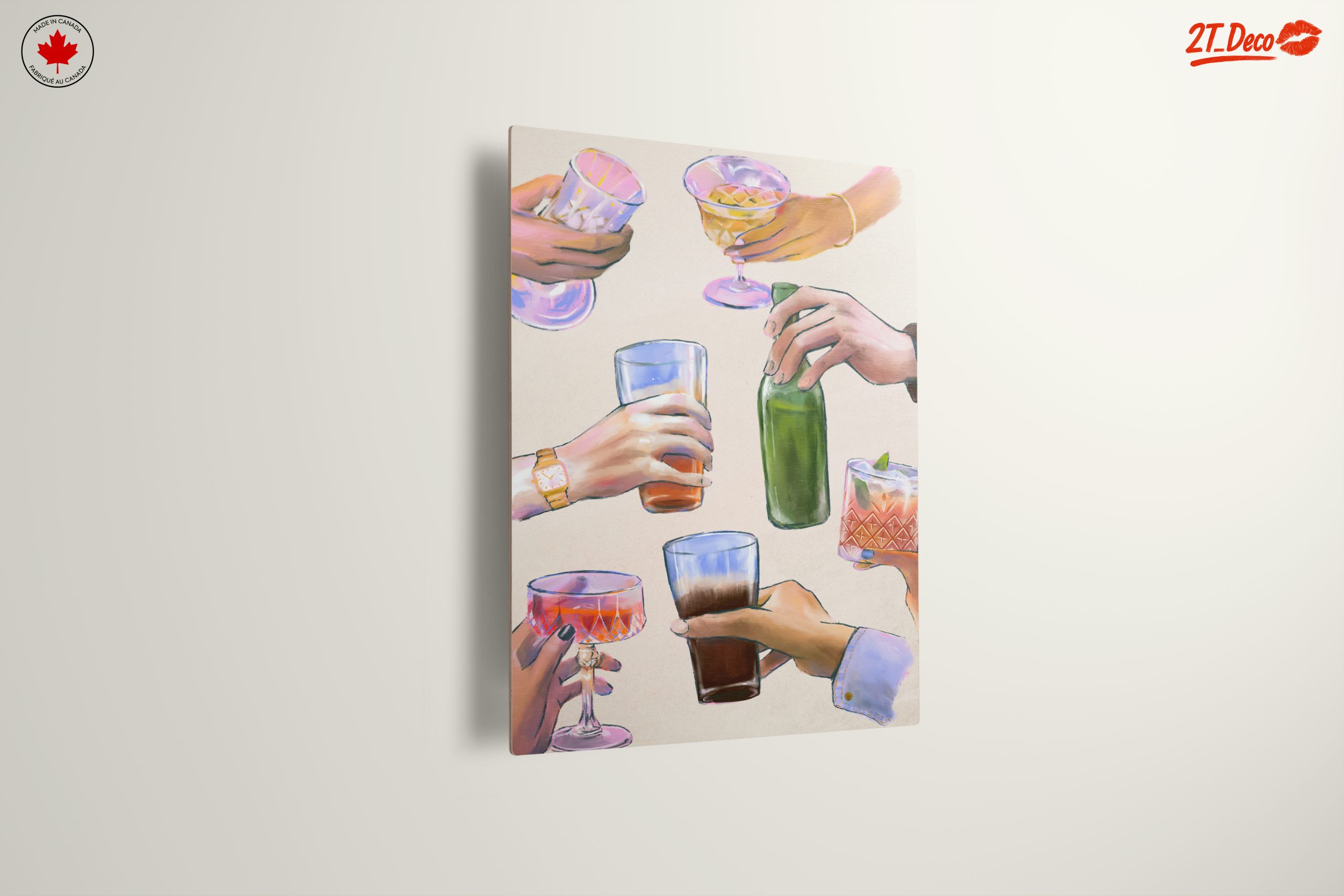 Celebratory Cocktail Hands Art - Image 13