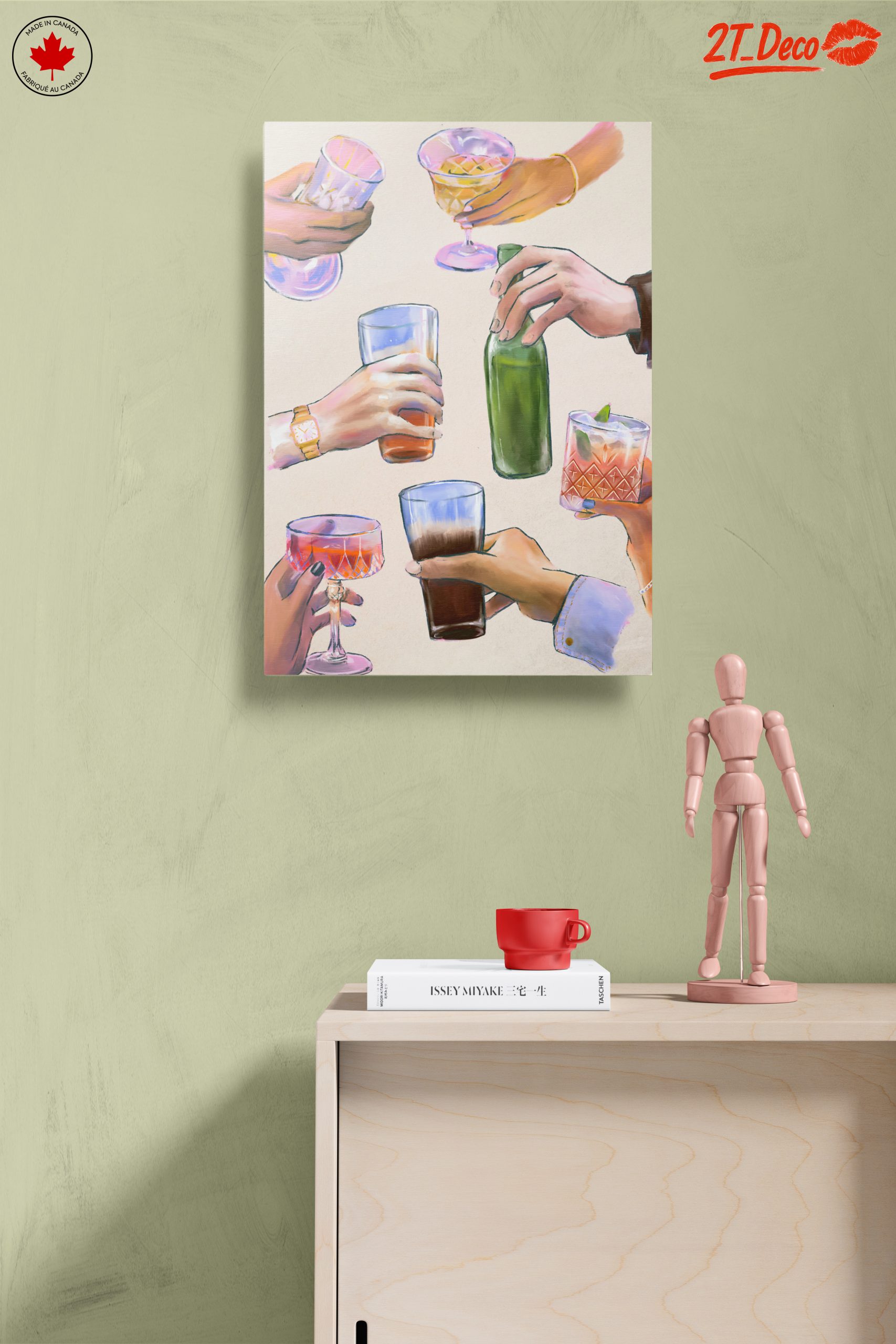 Celebratory Cocktail Hands Art - Image 14