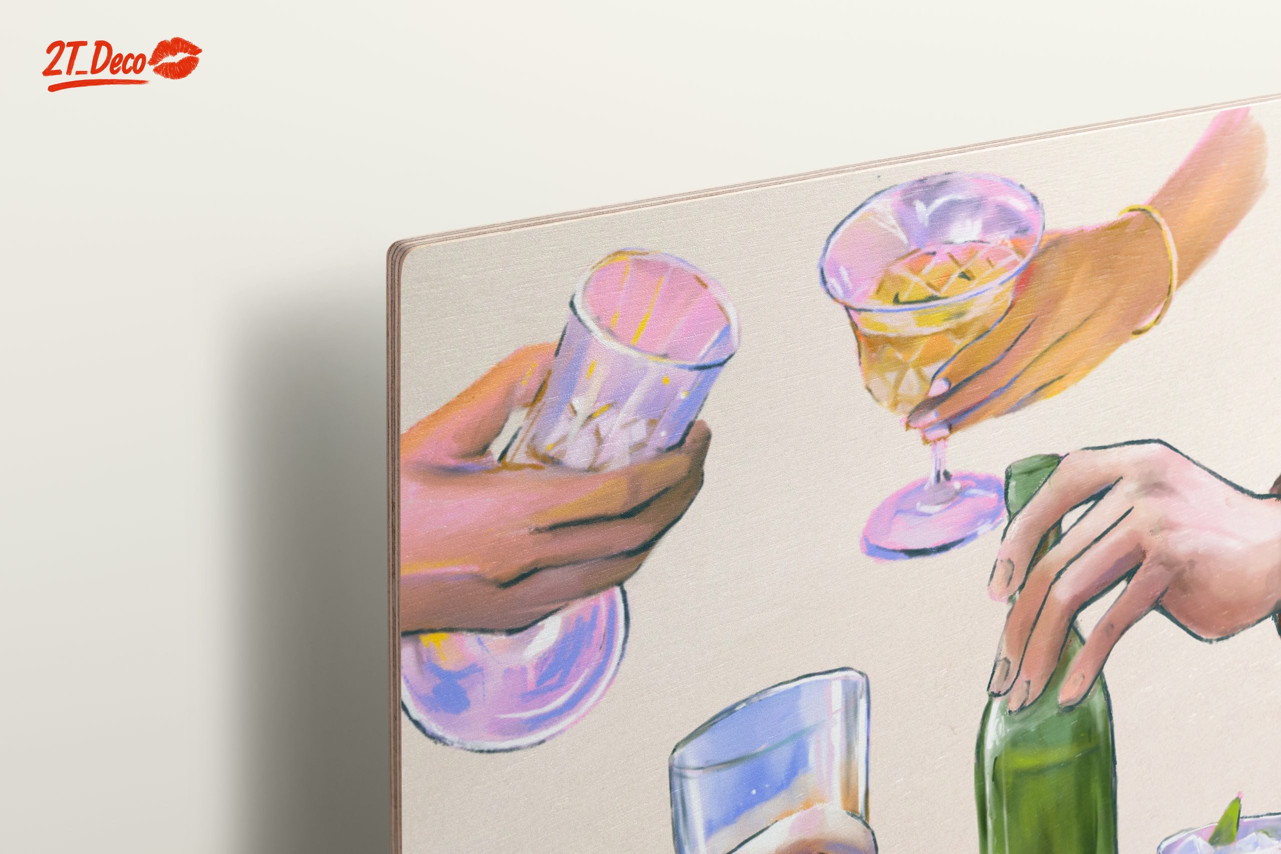 Celebratory Cocktail Hands Art - Image 15