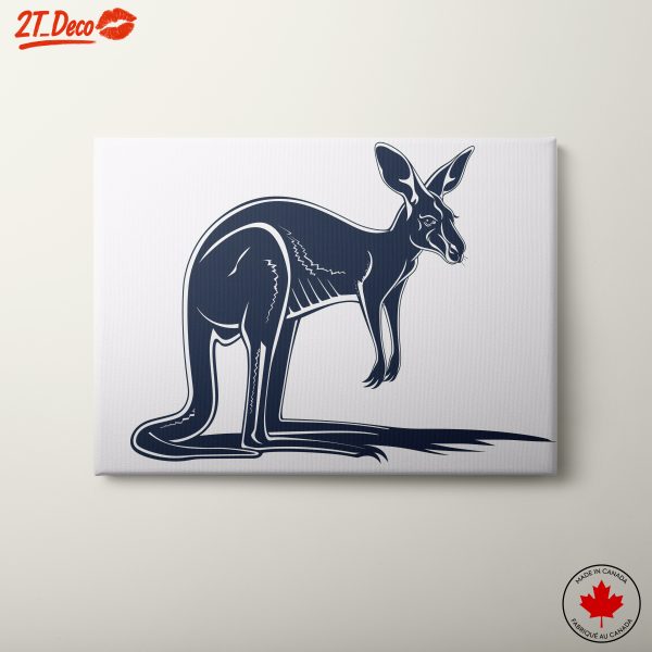 Stylized Kangaroo Illustration Art 2