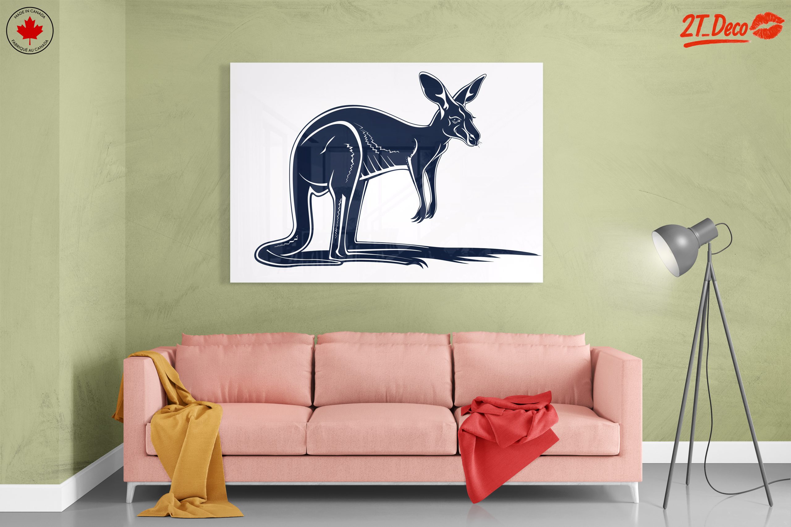 Stylized Kangaroo Illustration Art 2 - Image 7