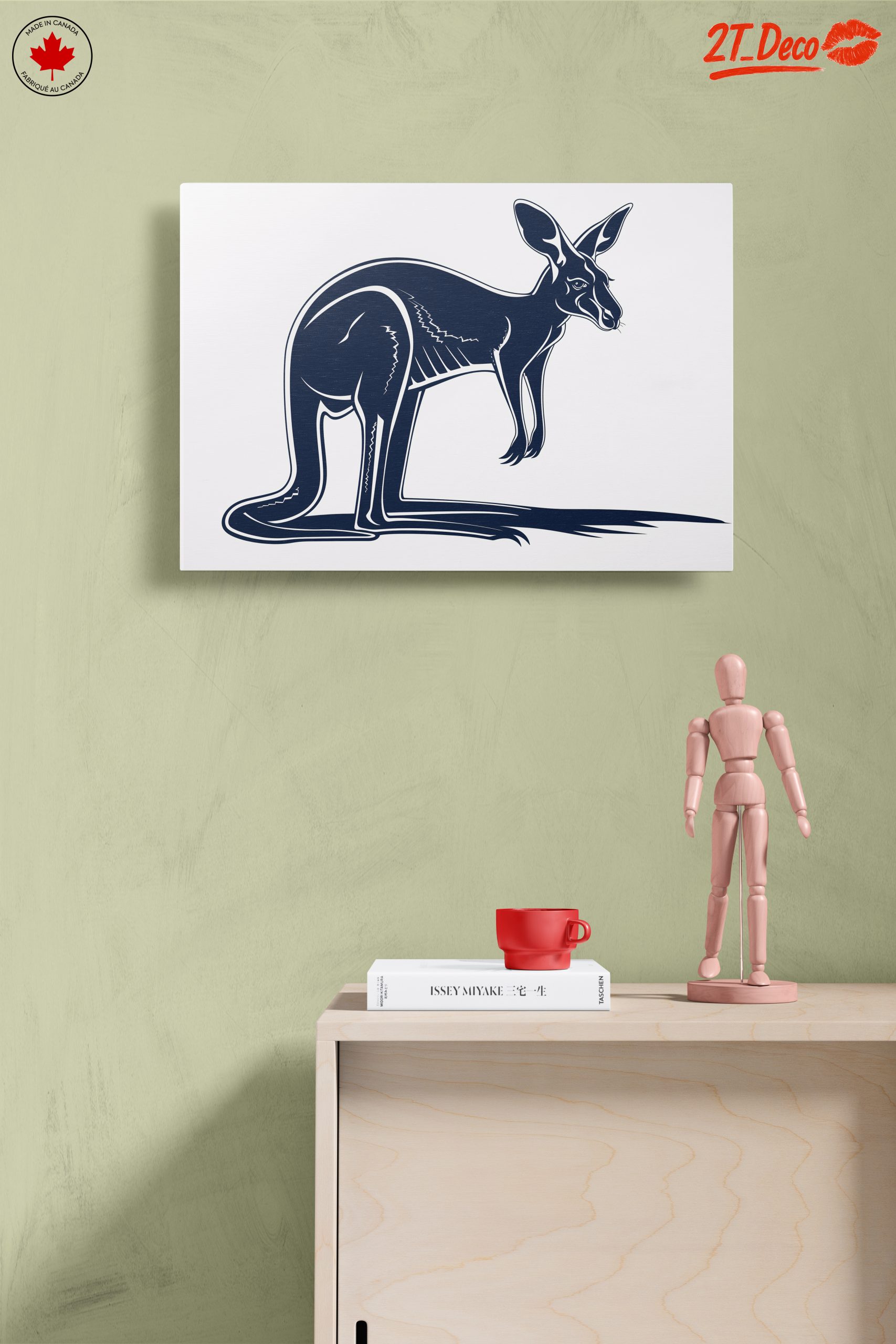 Stylized Kangaroo Illustration Art 2 - Image 14