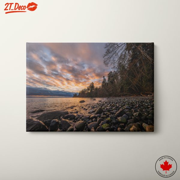 Tranquil Nature Landscape with Sunset