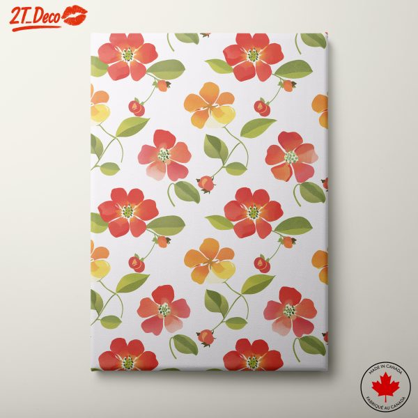 Colorful Floral Pattern Wall Art