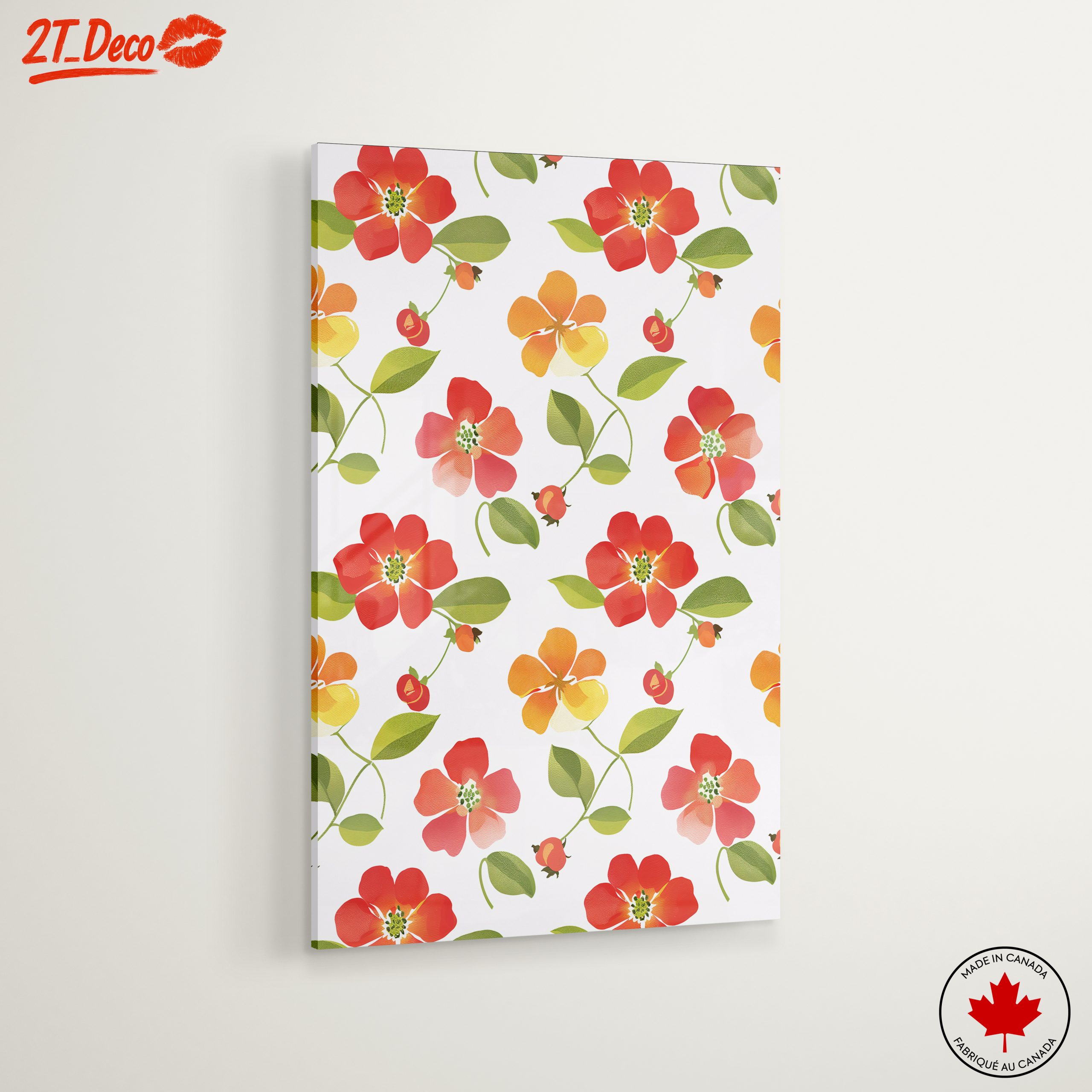 Colorful Floral Pattern Wall Art - Image 6