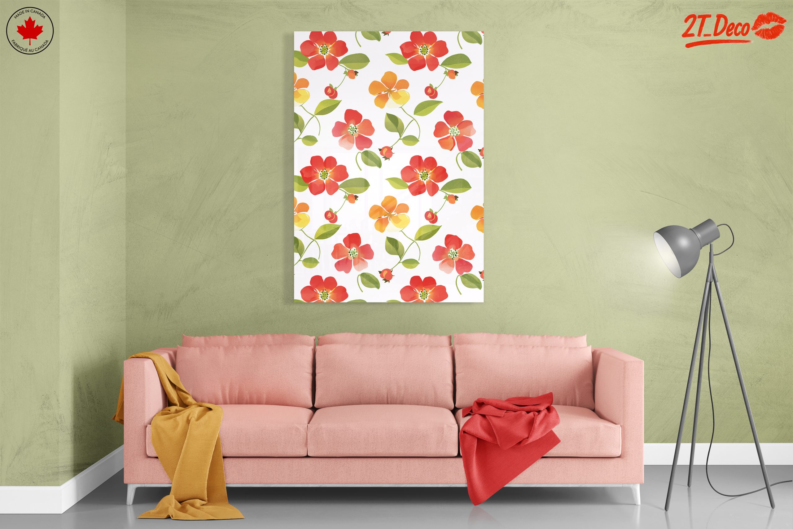 Colorful Floral Pattern Wall Art - Image 7