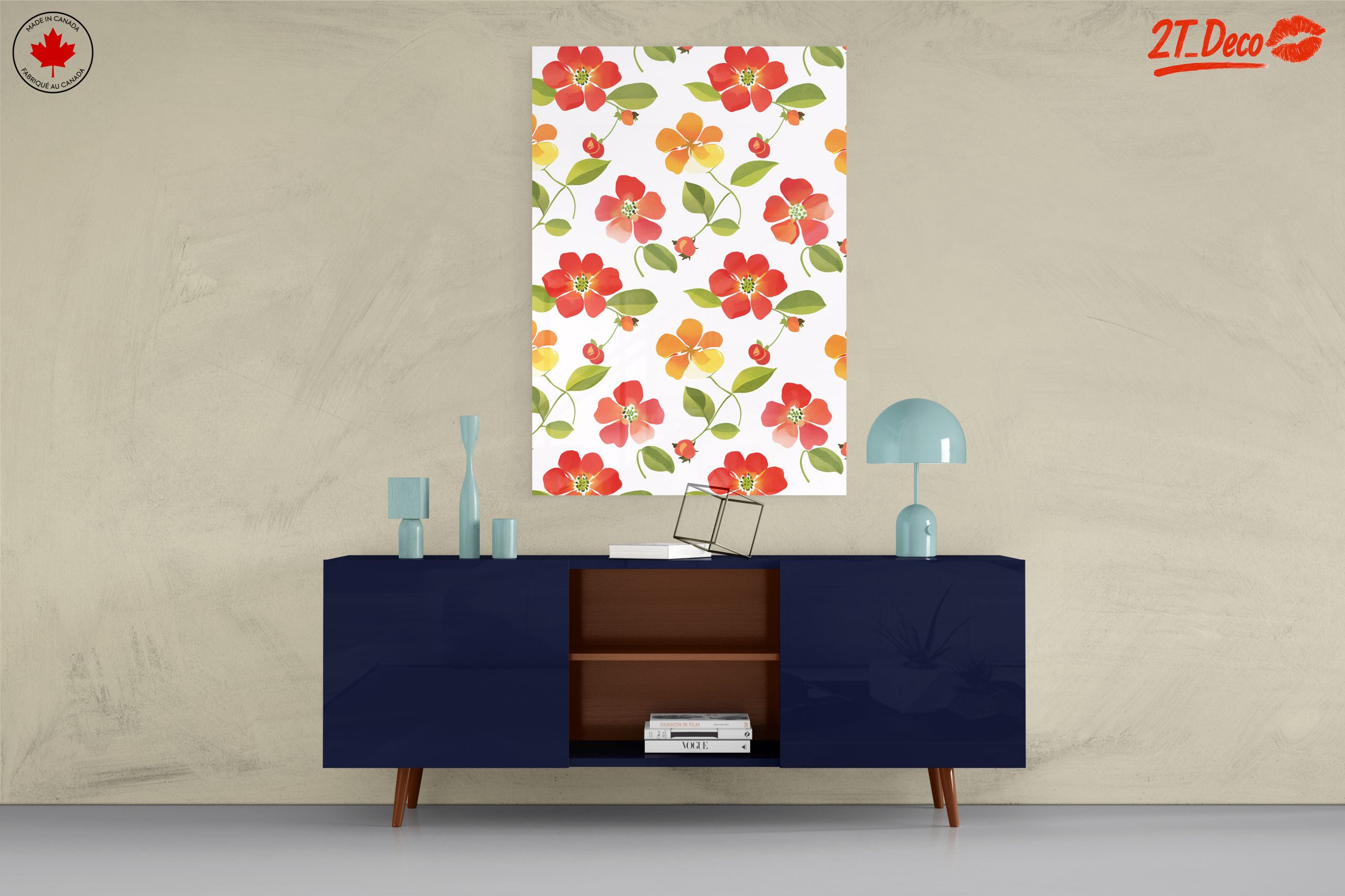 Colorful Floral Pattern Wall Art - Image 8