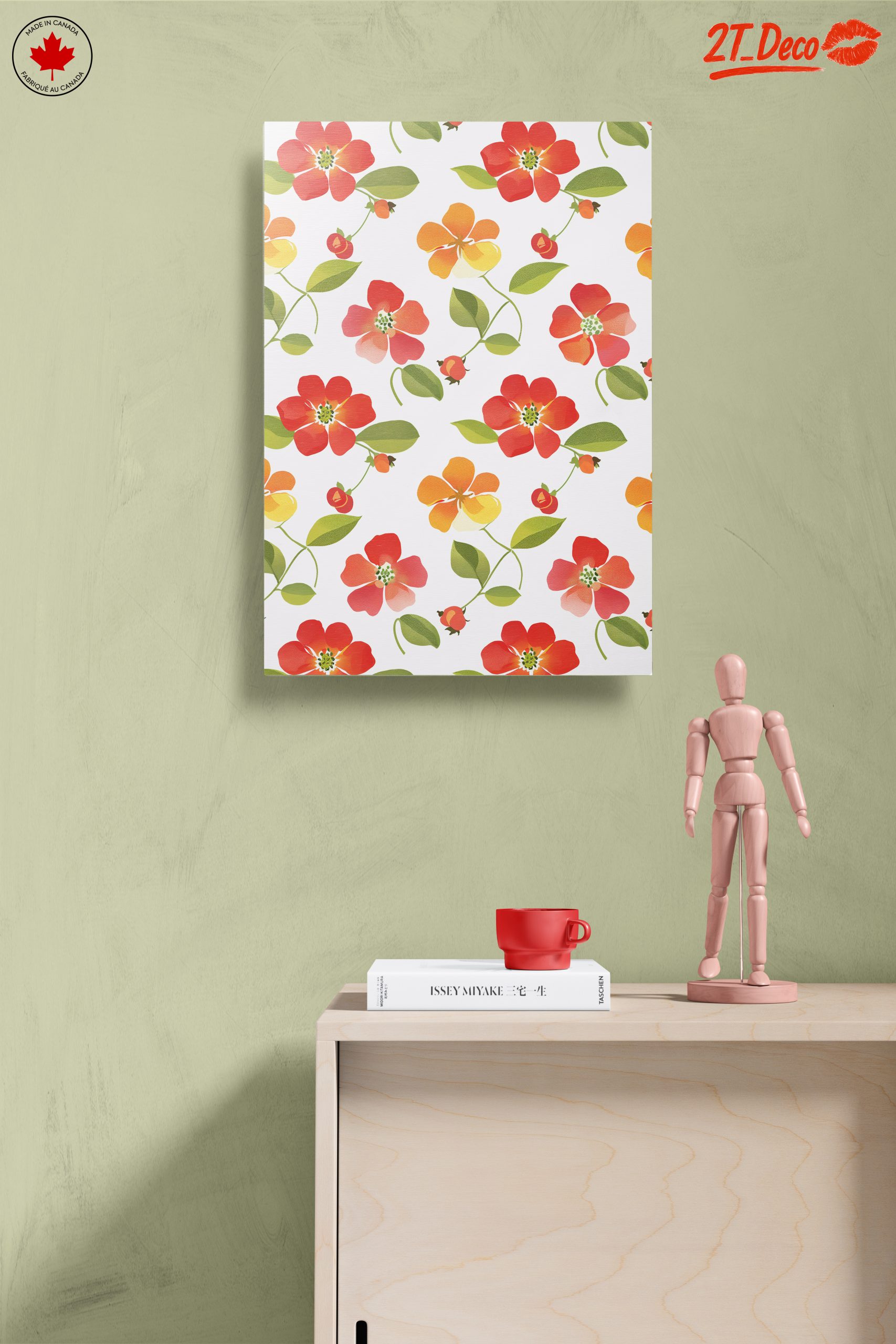 Colorful Floral Pattern Wall Art - Image 14