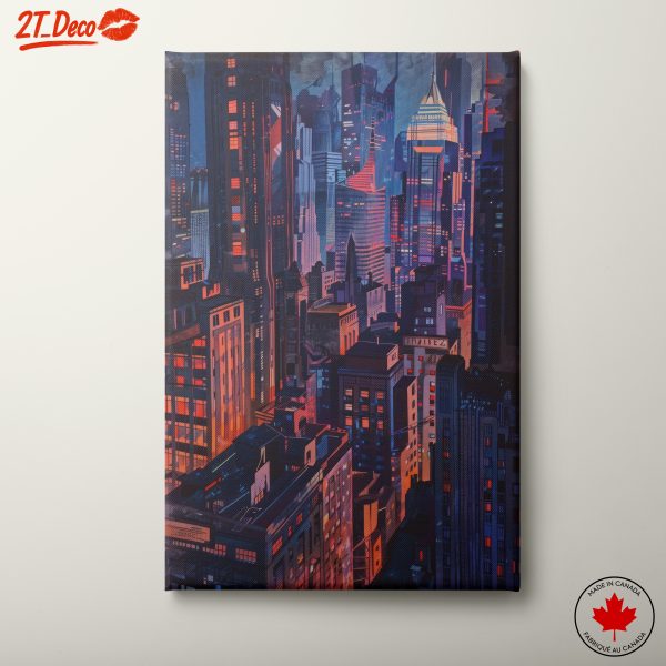 Vibrant Modern Cityscape Art