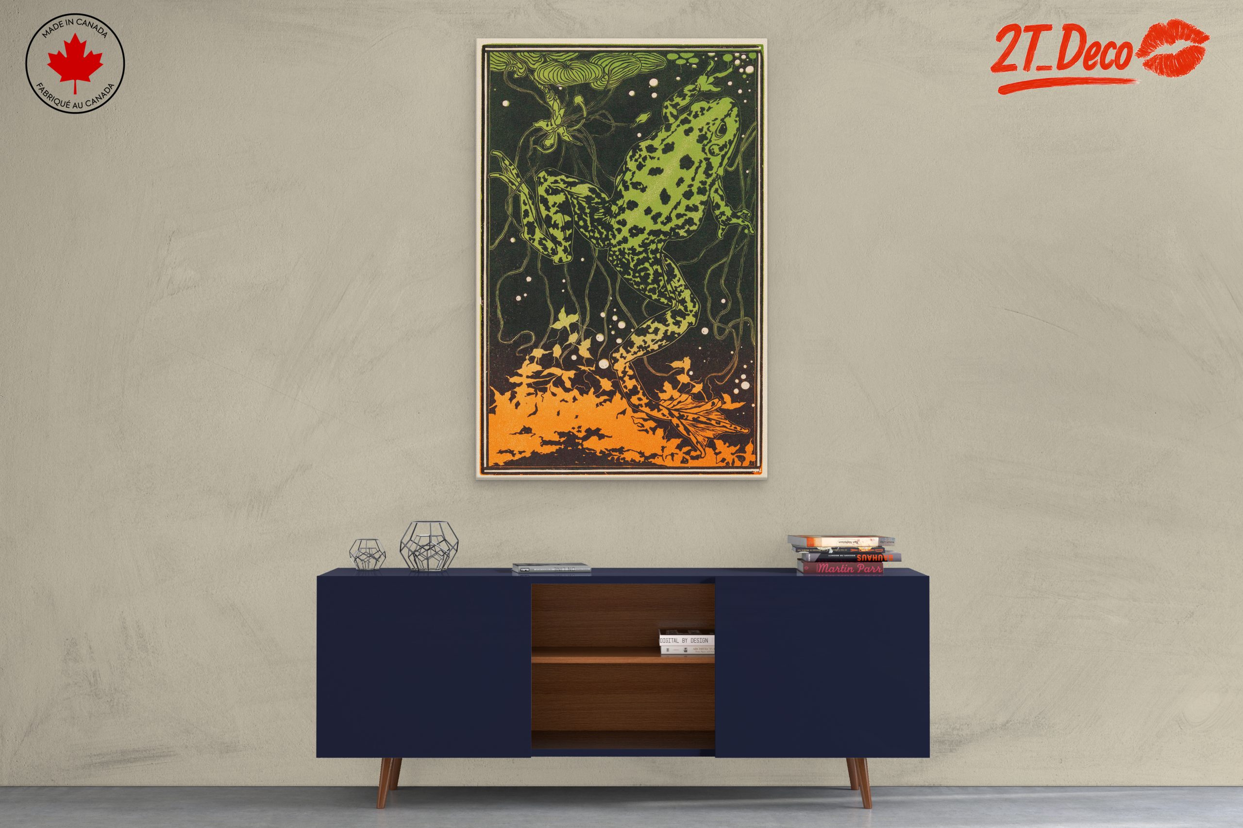 Vibrant Frog Illustration in Nature - Image 3