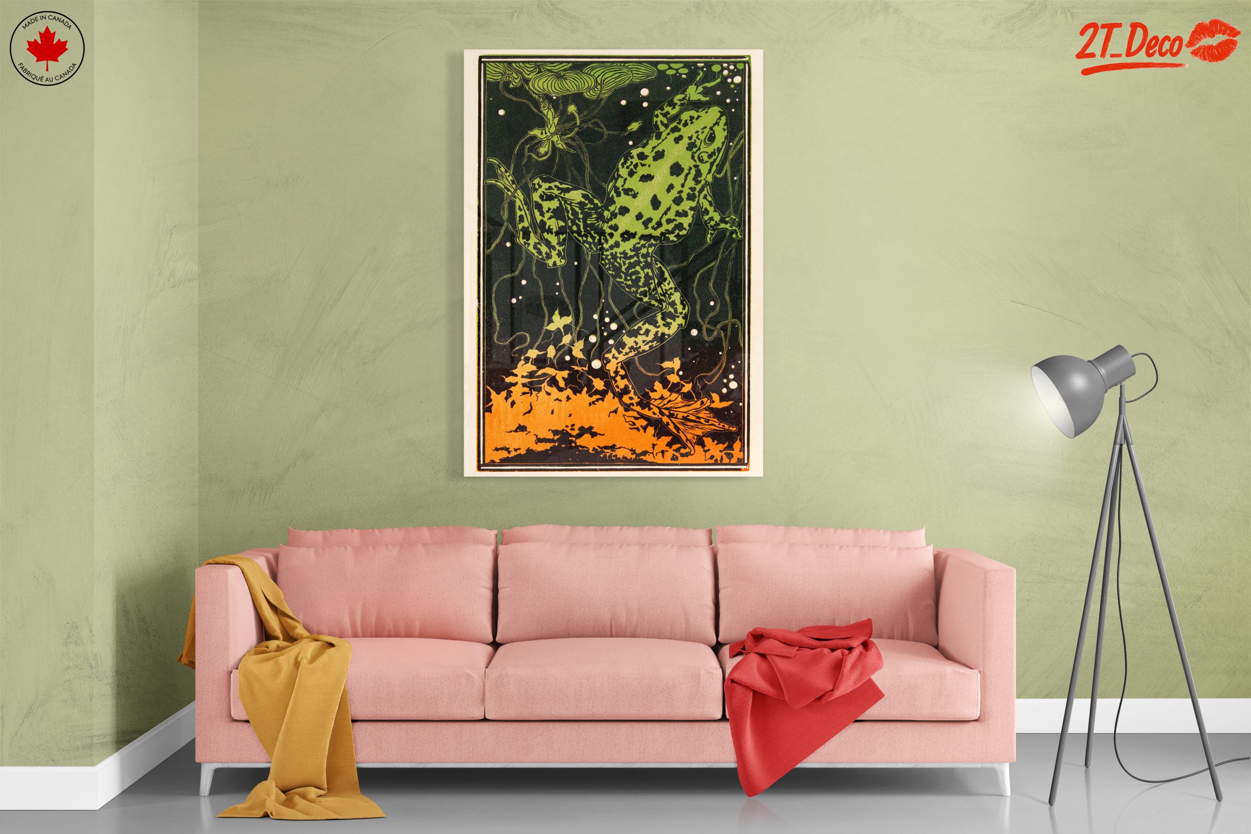 Vibrant Frog Illustration in Nature - Image 7
