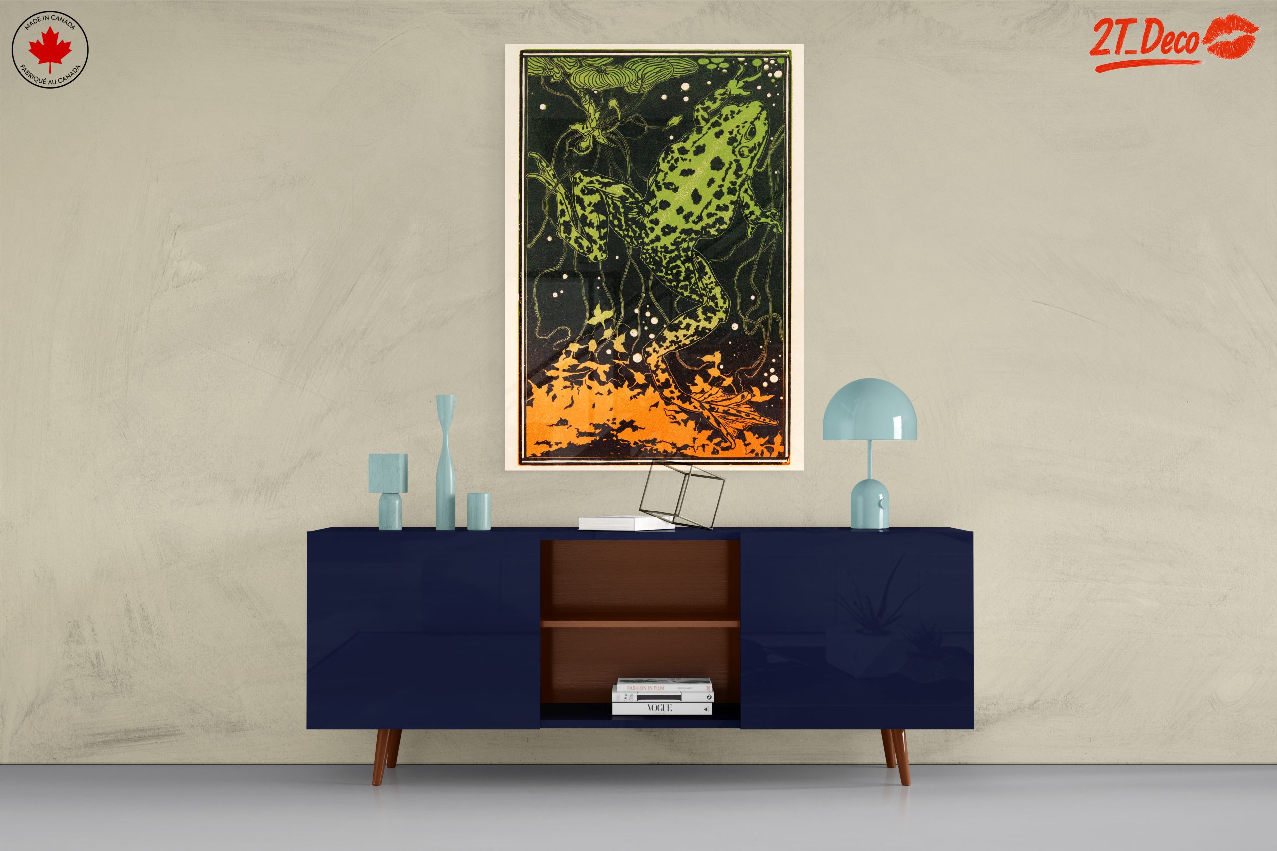 Vibrant Frog Illustration in Nature - Image 8