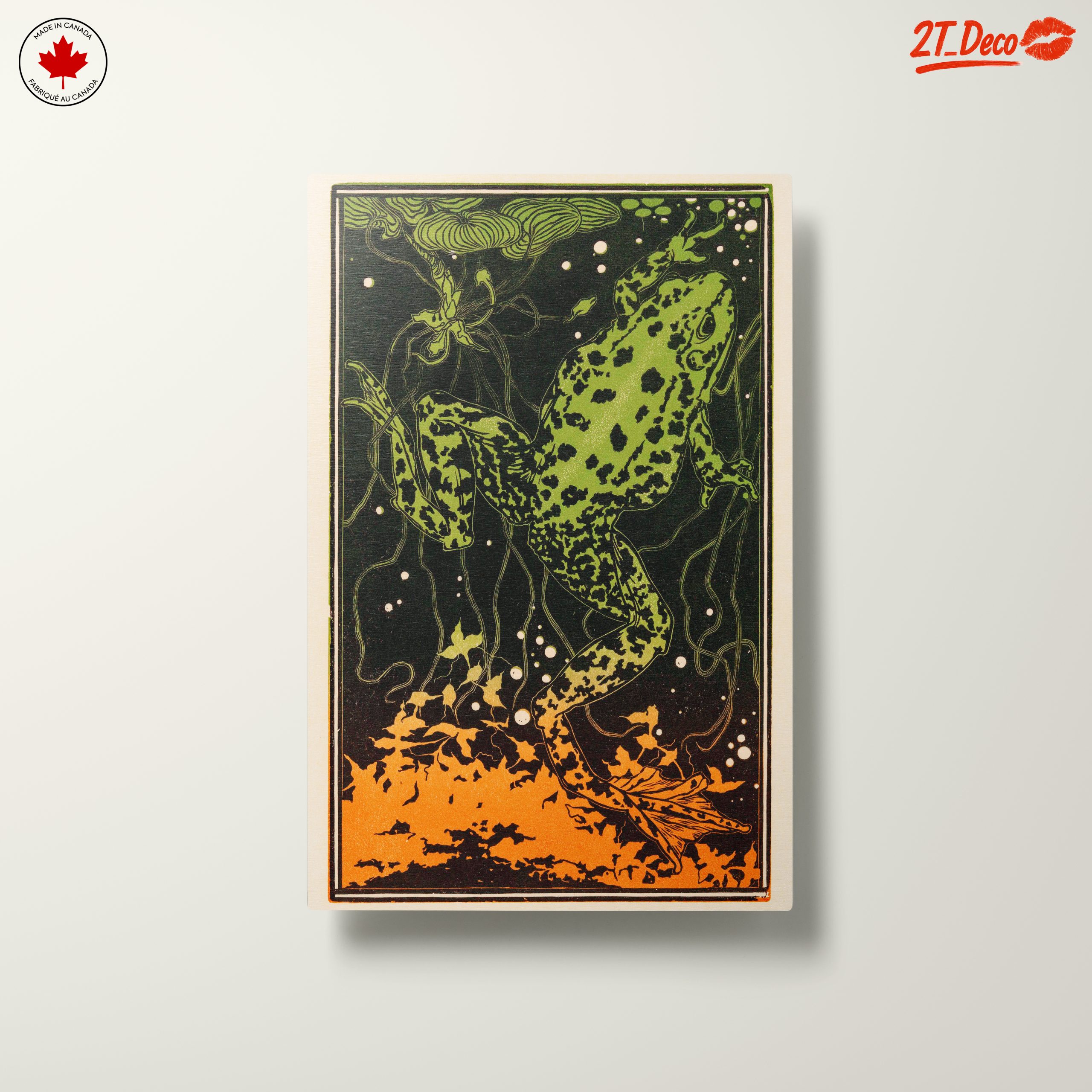 Vibrant Frog Illustration in Nature - Image 10