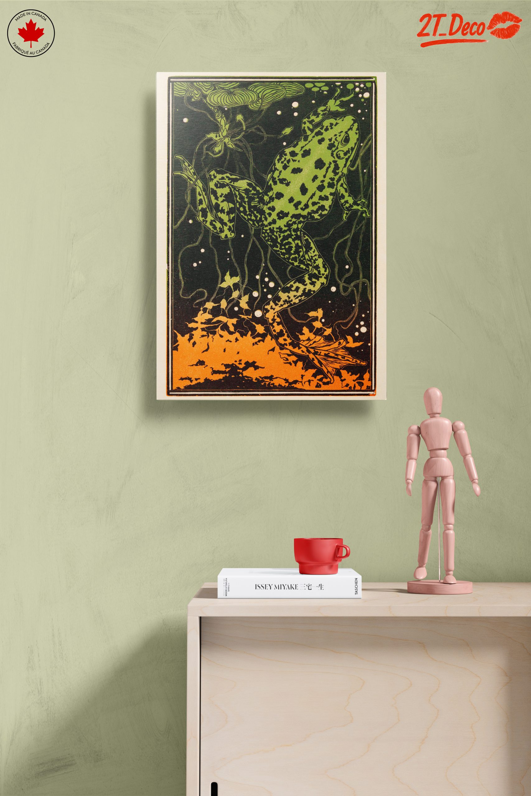 Vibrant Frog Illustration in Nature - Image 14