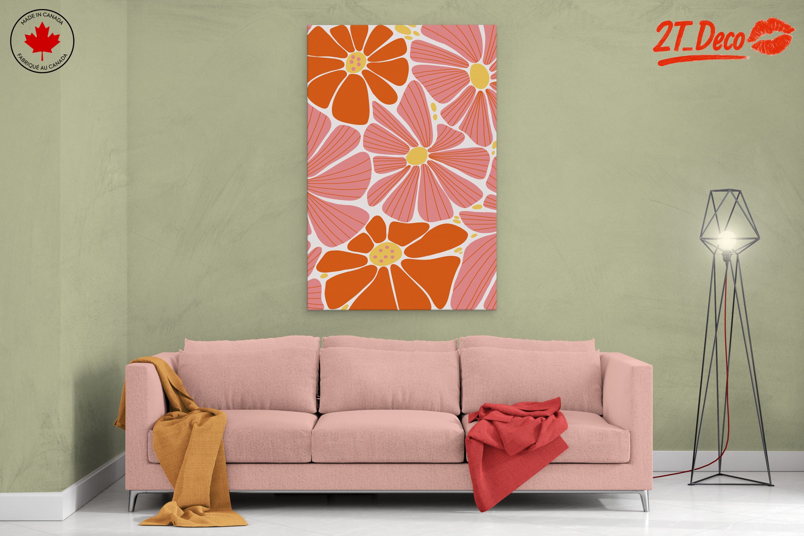Vibrant Floral Pattern Art - Image 2