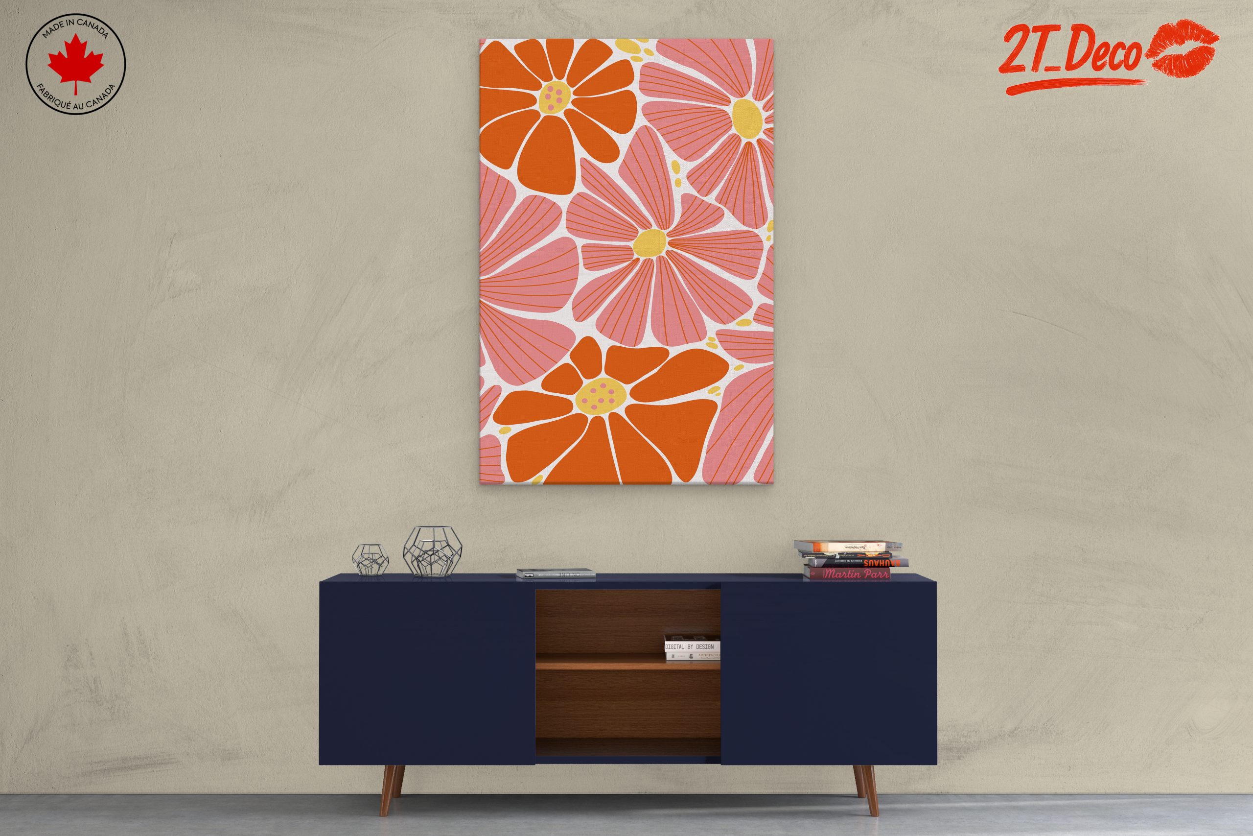 Vibrant Floral Pattern Art - Image 3