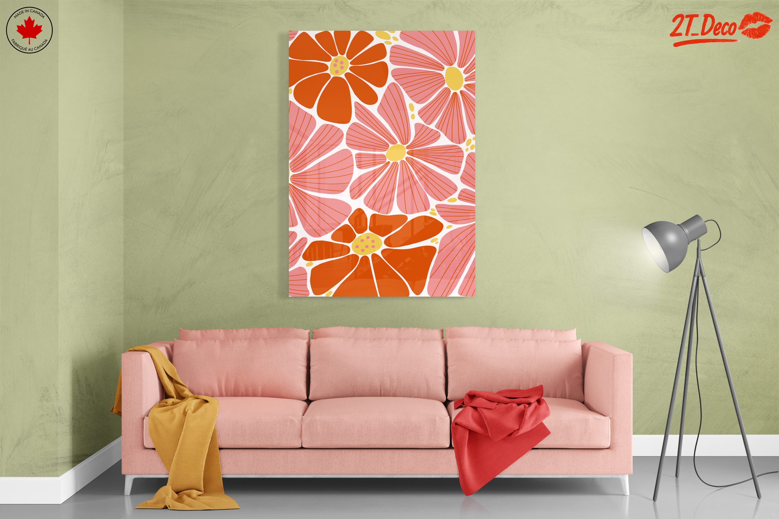 Vibrant Floral Pattern Art - Image 7