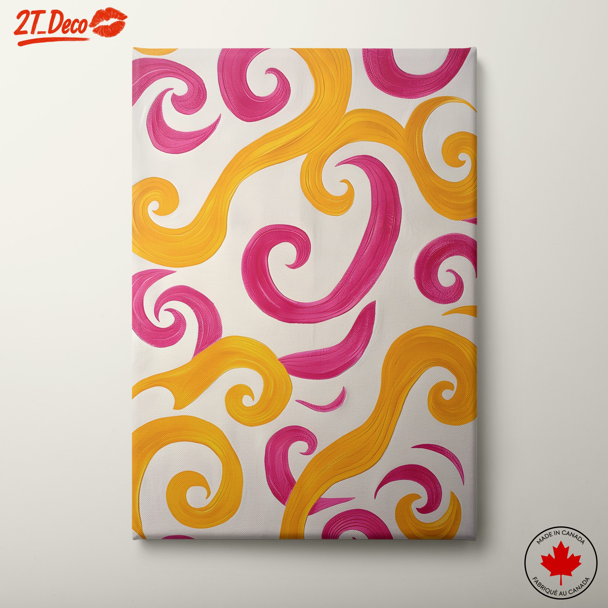 Colorful Abstract Swirl Art