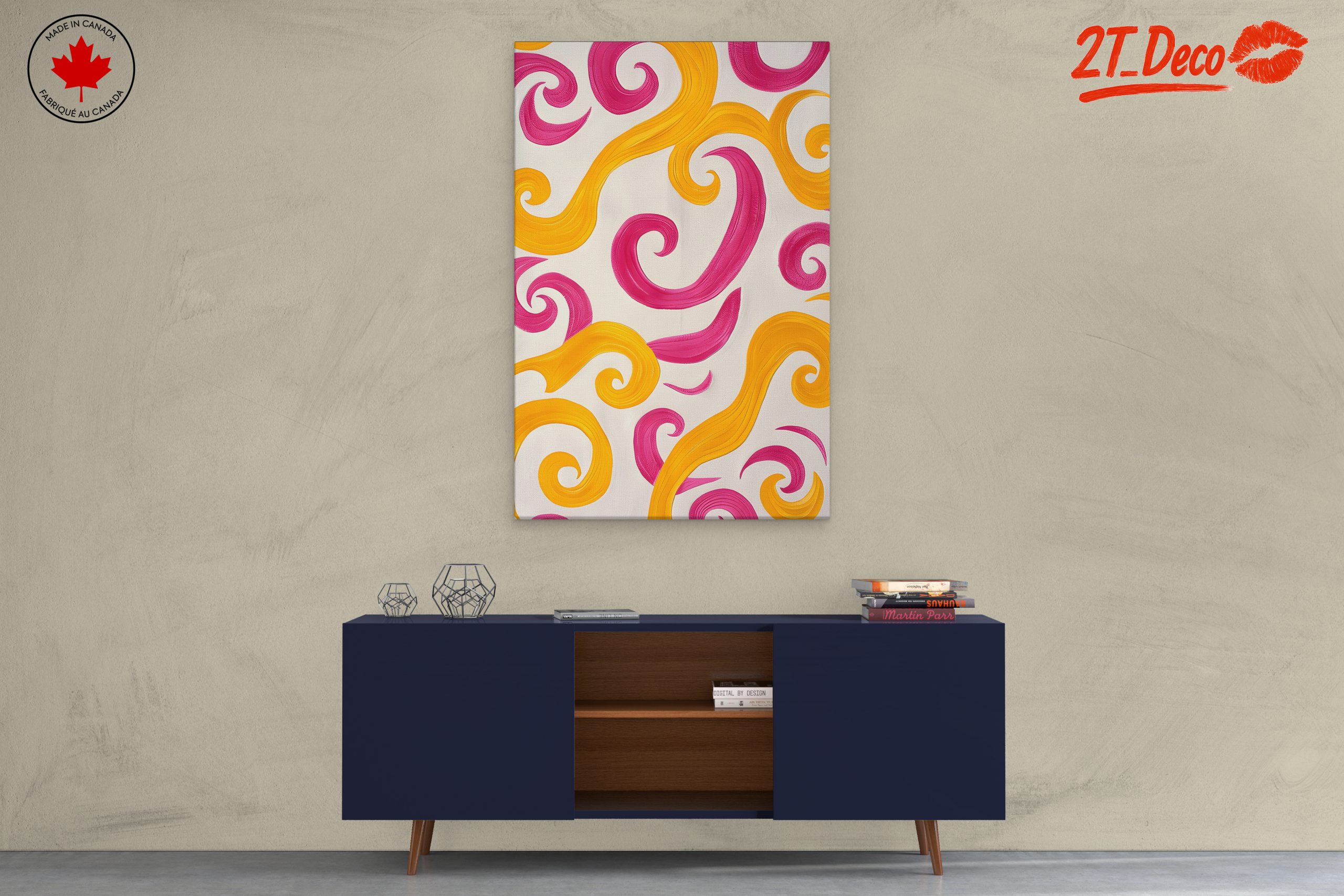 Colorful Abstract Swirl Art - Image 3