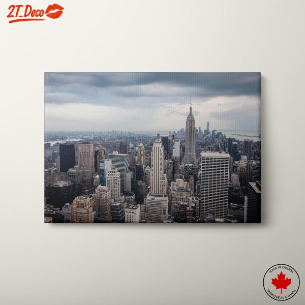 Aerial View of Iconic City Skyline