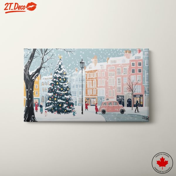 Winter Holiday Scene with Christmas Tree 2
