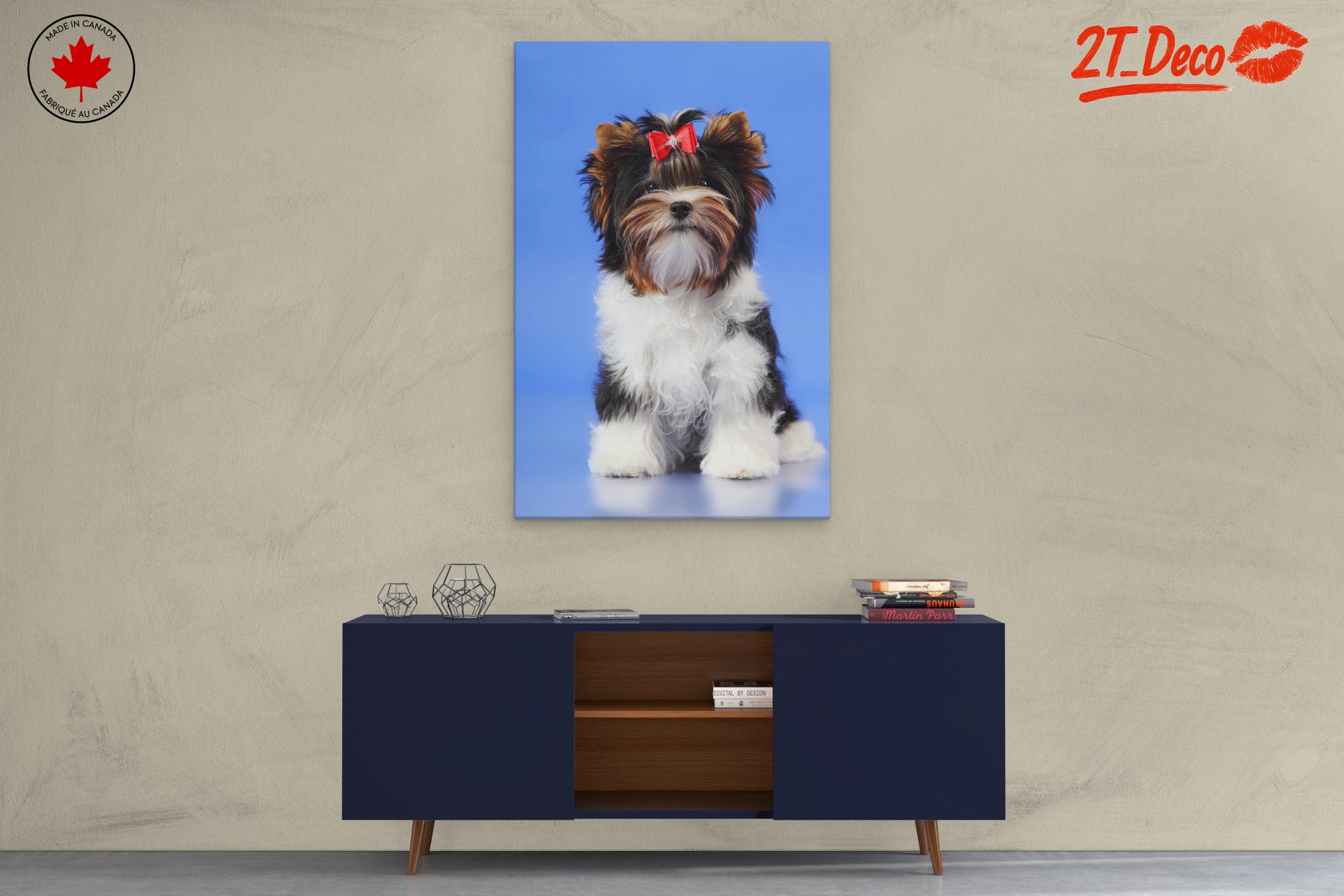 Cute Dog Portrait with Bow - Image 3