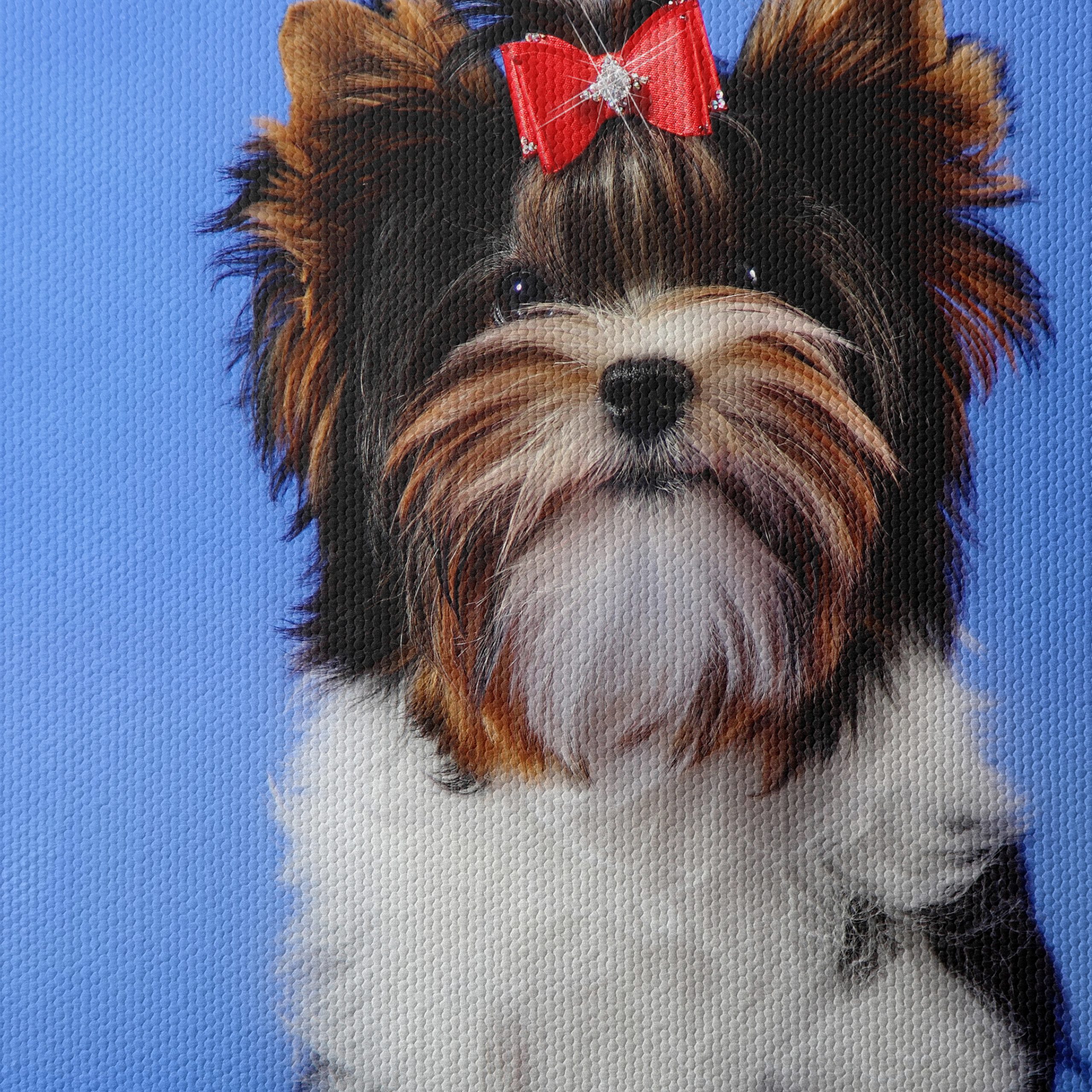 Cute Dog Portrait with Bow - Image 4