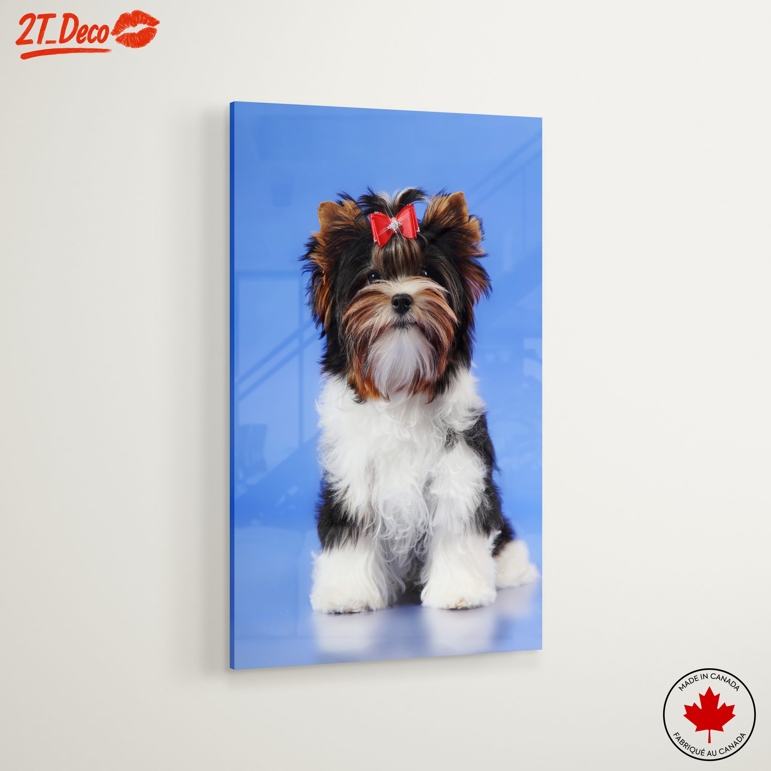 Cute Dog Portrait with Bow - Image 6