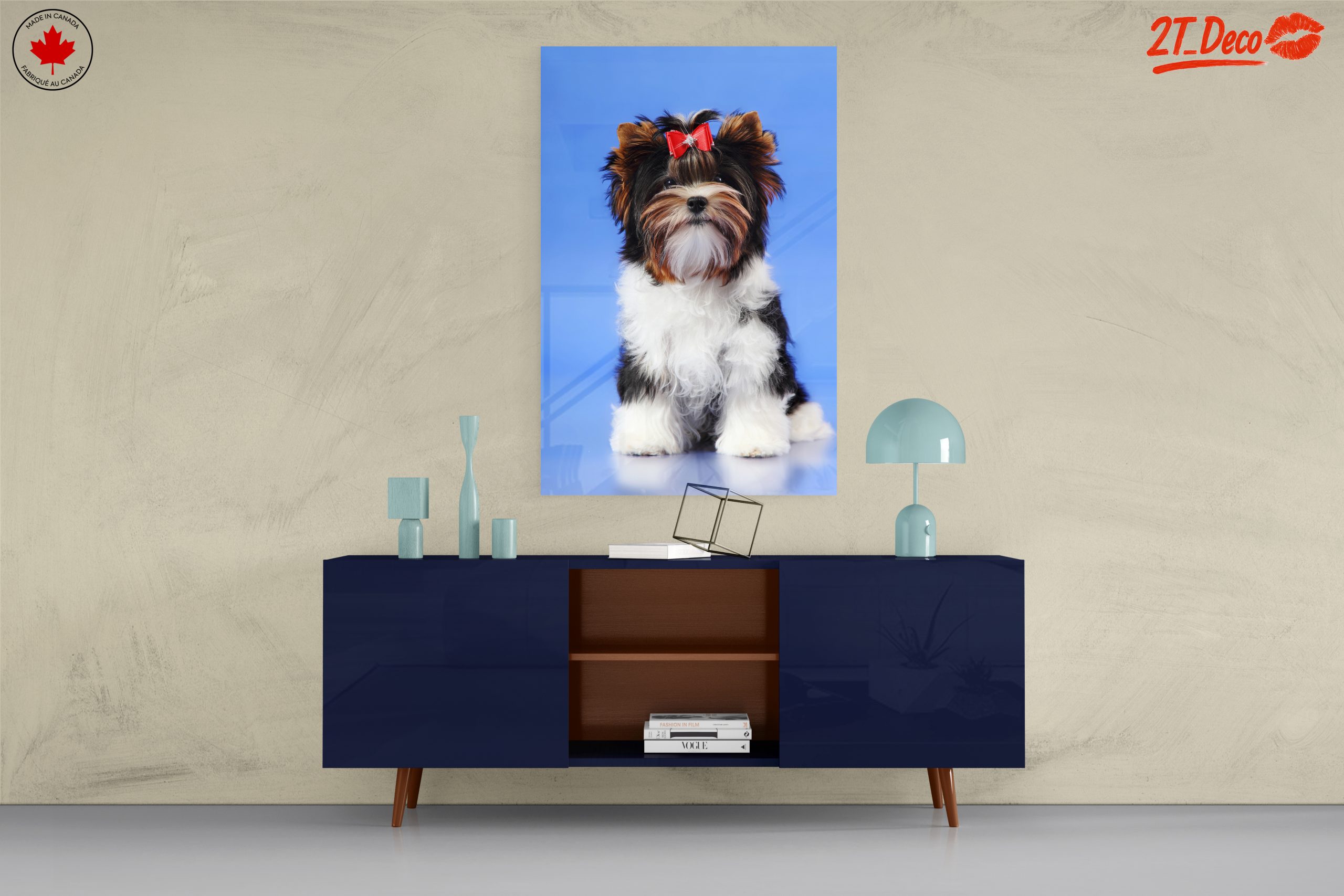 Cute Dog Portrait with Bow - Image 8