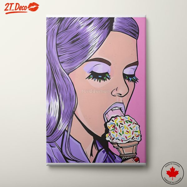 Vibrant Pop Art Portrait of a Woman 12