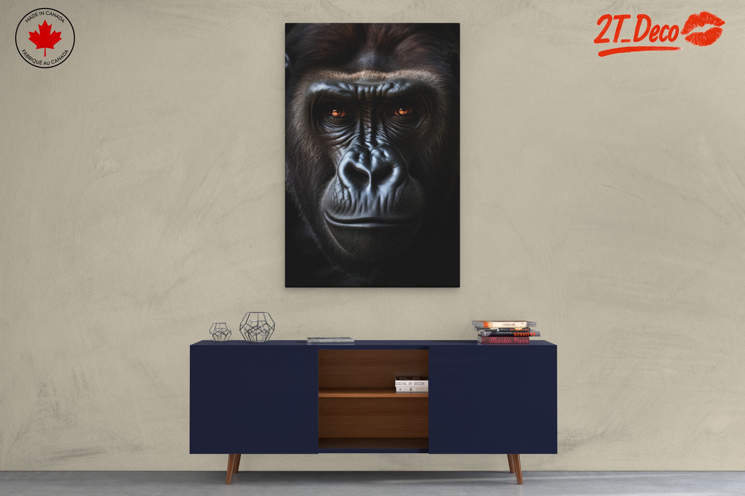 Detailed Gorillas Wall Art - Image 3
