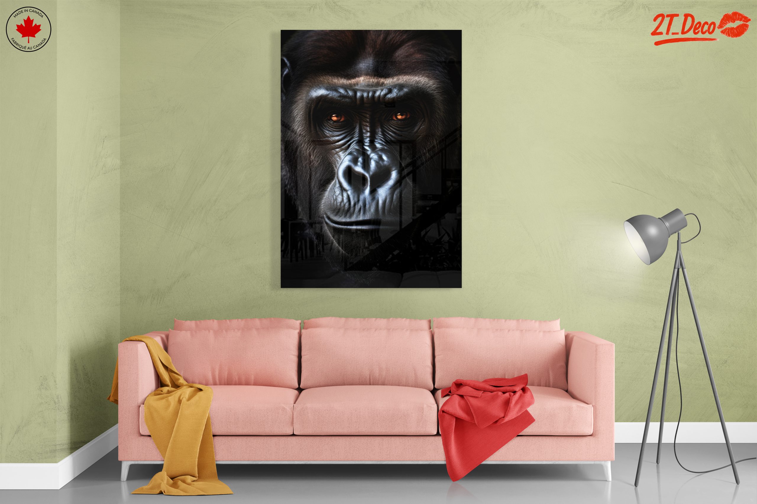 Detailed Gorillas Wall Art - Image 7