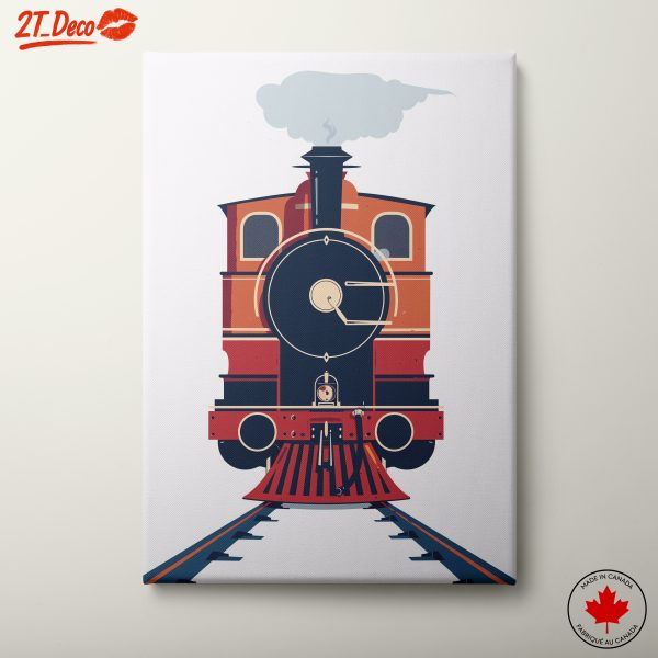Stylish Vintage Train Illustration