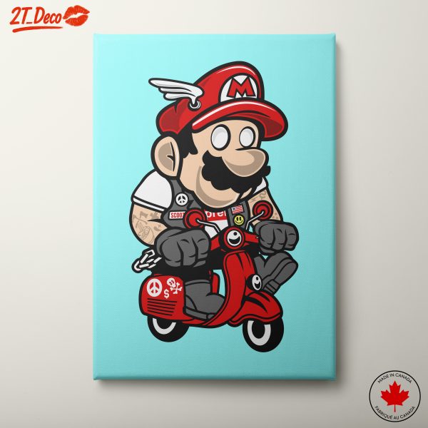 Stylized Animated Character Riding Scooter